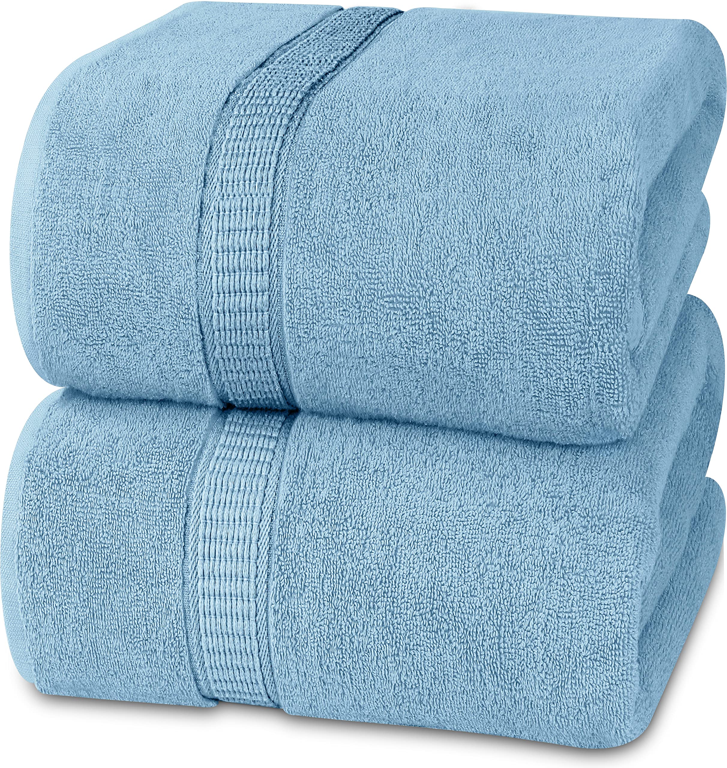 Utopia Towels - Luxurious Jumbo Bath Sheet 2 Piece - 600 Gsm 100% Ring Spun Cotton Highly Absorbent And Quick Dry Extra Large Ba