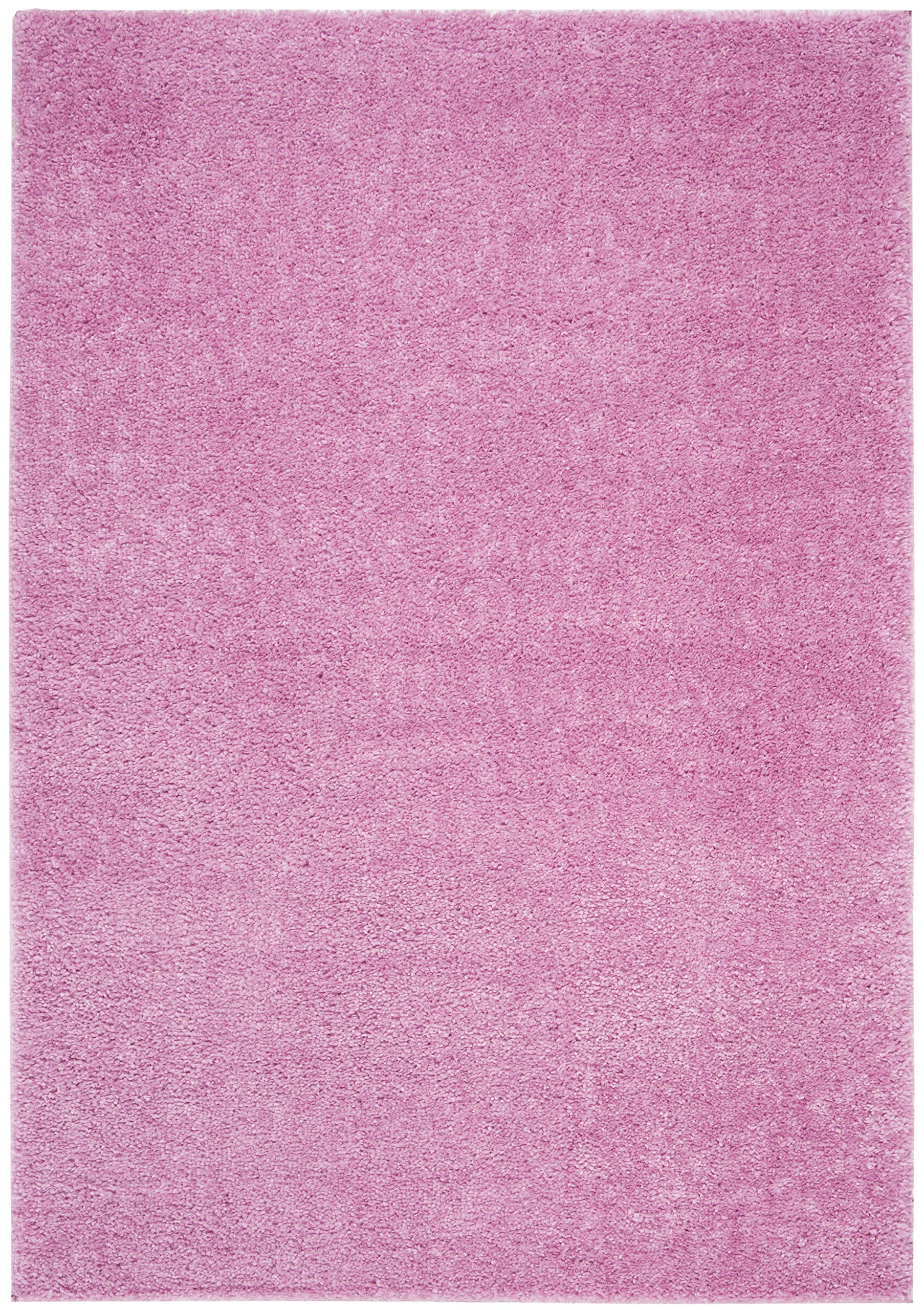 SAFAVIEH August Shag Collection Accent Rug - 2 x 3, Pink, Solid Design, Non-Shedding & Easy Care, 1.2-inch Thick Ideal for Hig