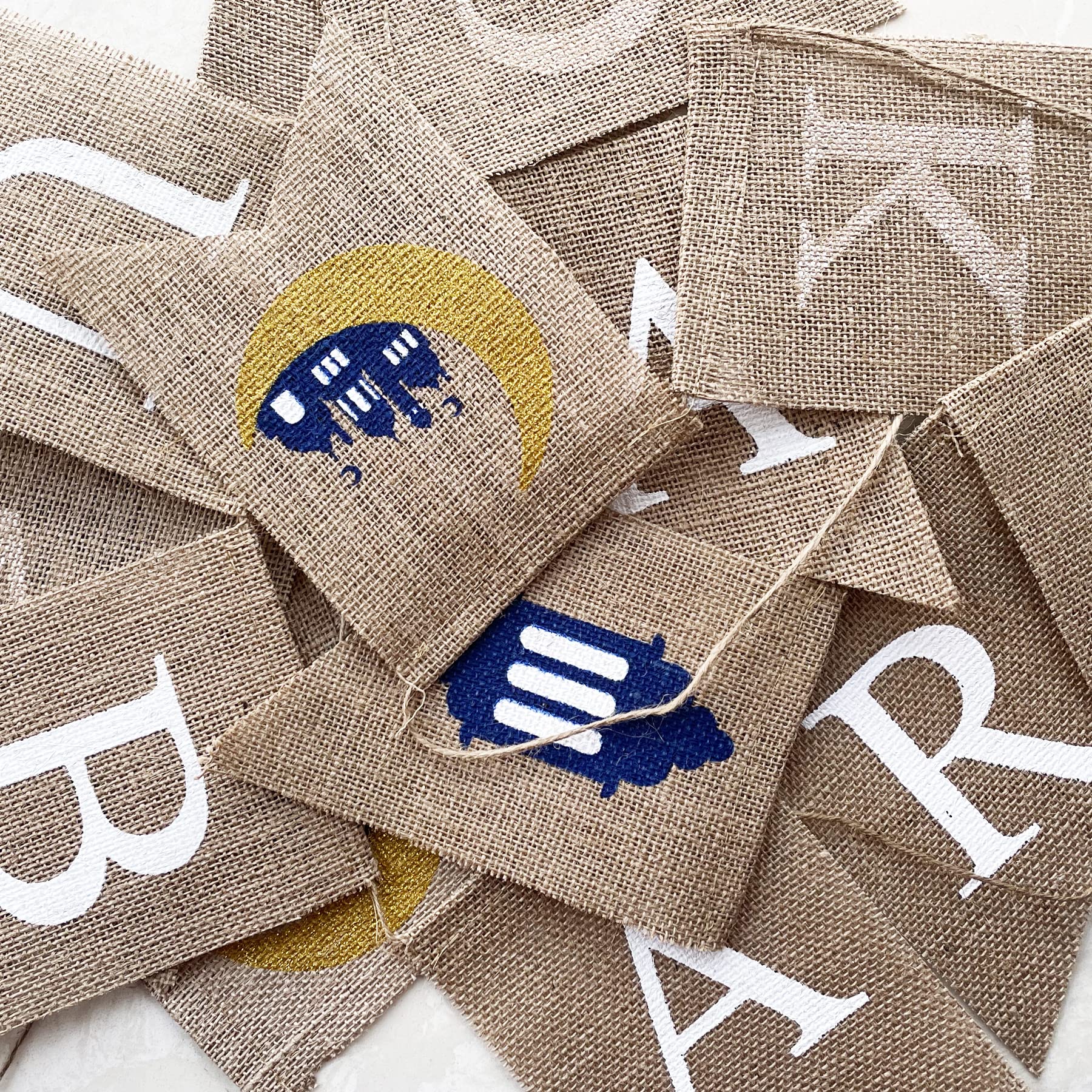 Uniwish Ramadan Mubarak Banner Burlap Bunting Garland Ramadan Decorations For Home Mantle Fireplace Decor Eid Mubarak Party Supp