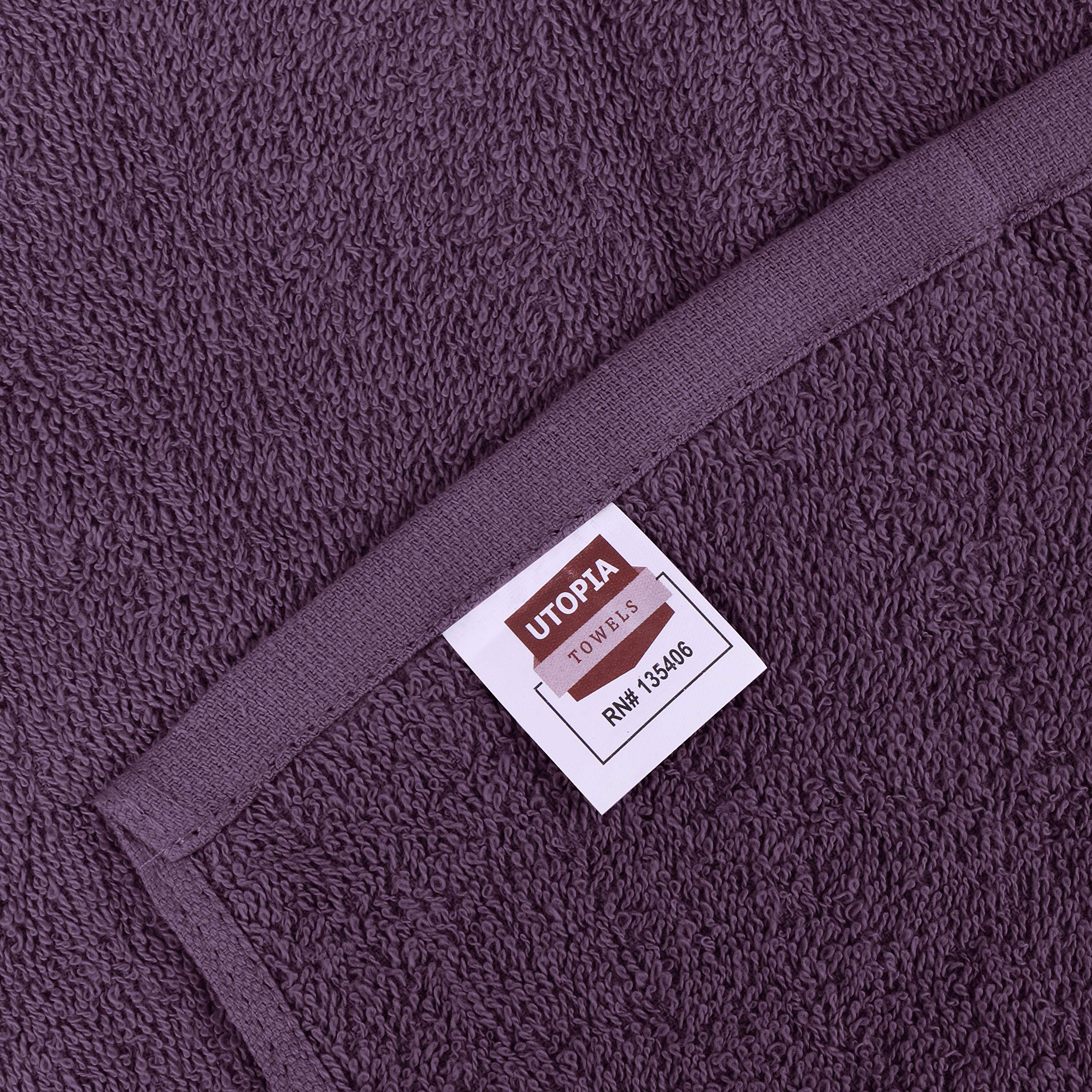 Utopia Towels Cotton Washcloths Set - 100% Ring Spun Cotton, Premium Quality Flannel Face Cloths, Highly Absorbent And Soft Feel