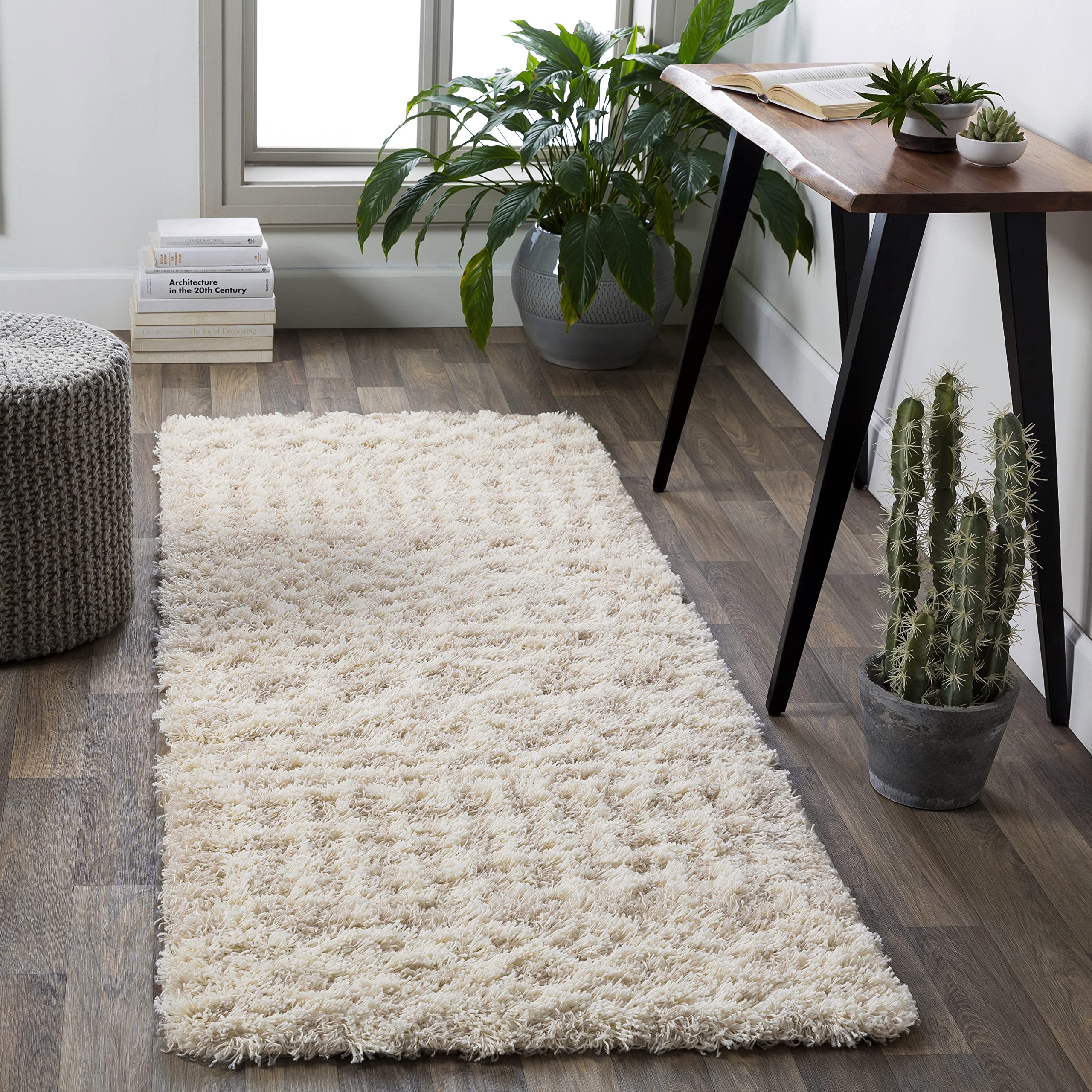 Livabliss Hapsburg Moroccan Shag Runner Area Rug, 27 x 73, Beige