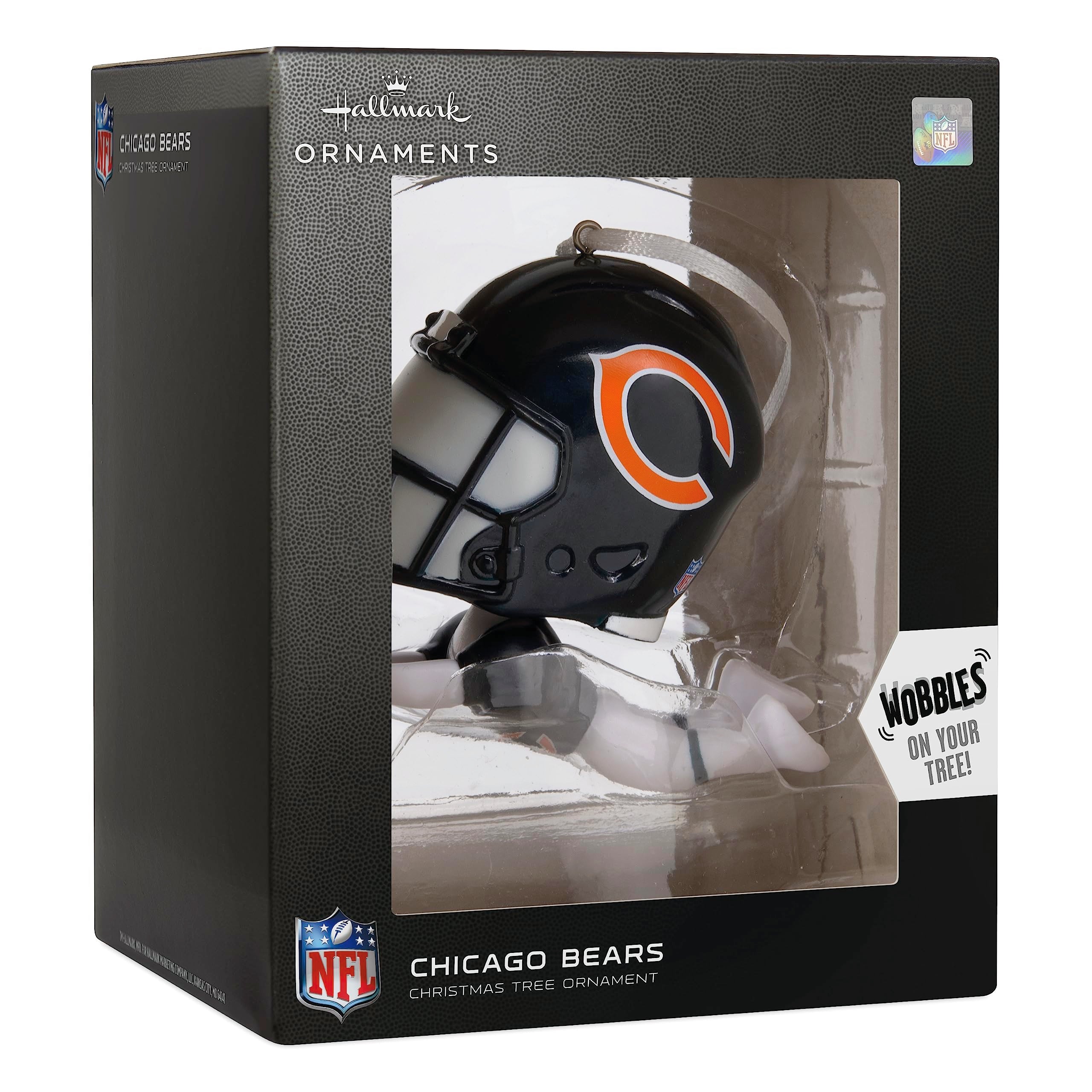 Hallmark NFL Chicago Bears Bouncing Buddy Christmas Ornament