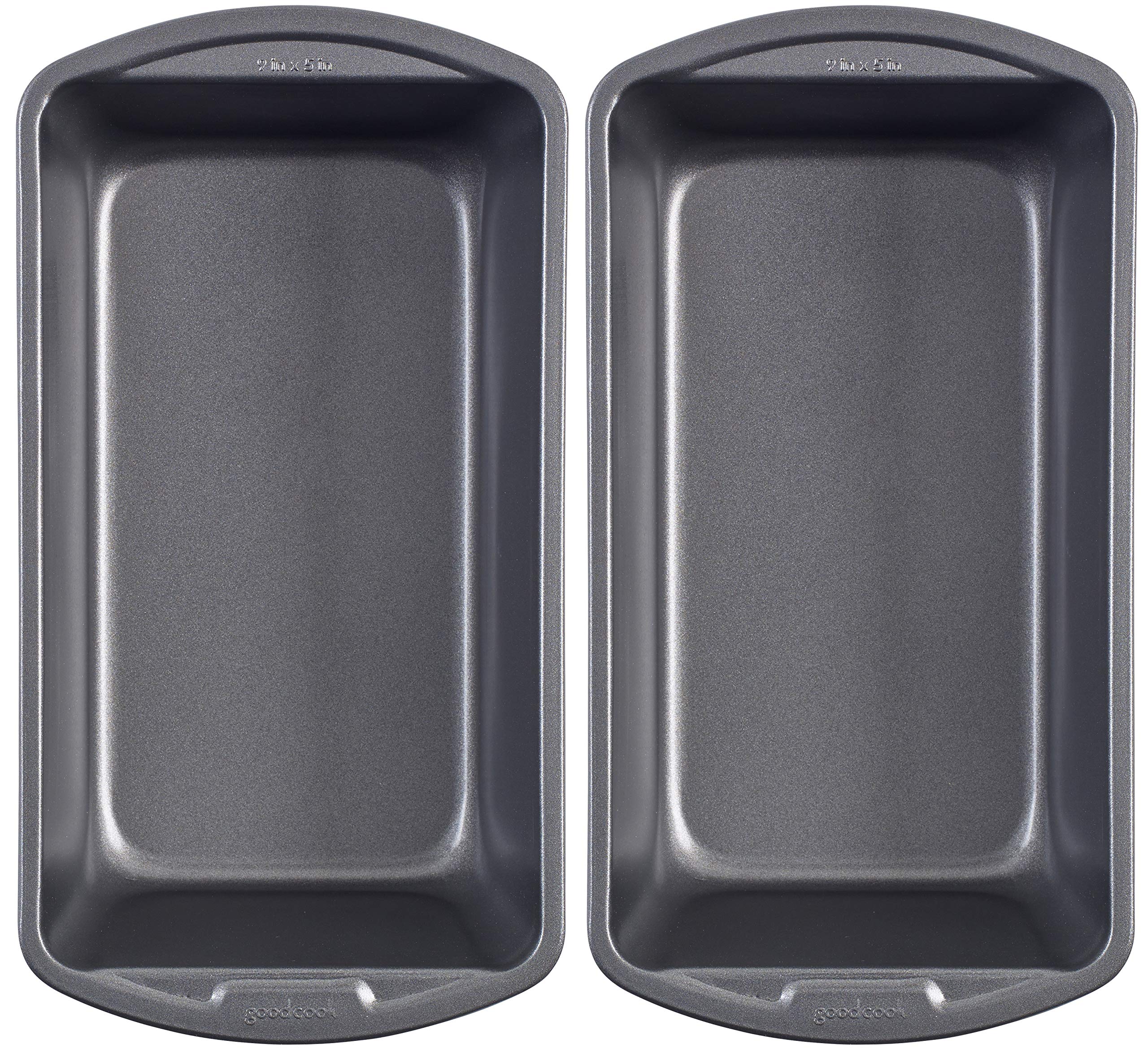 Good Cook Set Of 2 Nonstick Steel Loaf Pans, Standard-Sized 9'' X 5''