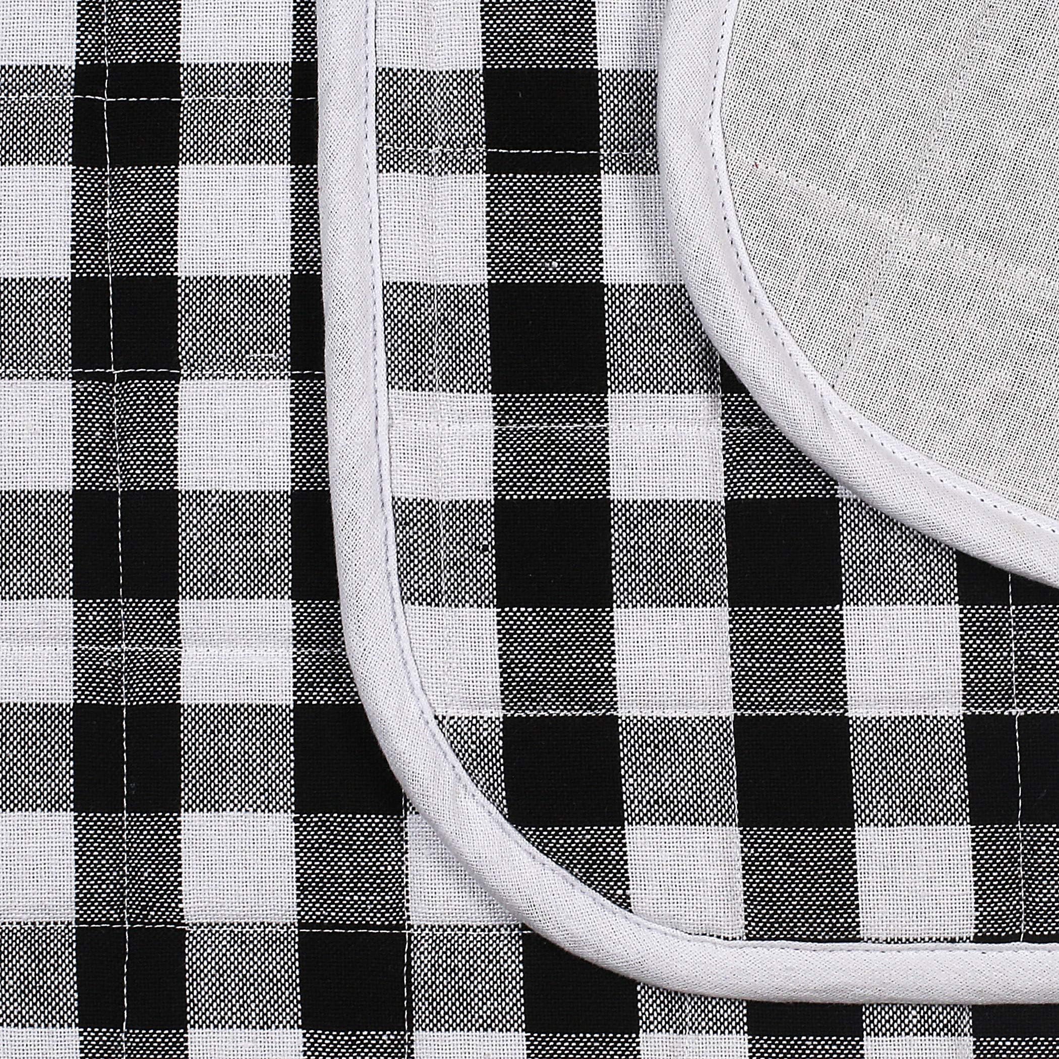 2-Piece Dish Drying Mat Set Extra Large 18''X24'' Buffalo Classic Check Plaid - Black,Dish Drying Mat,Buffalo Check Drying Mat,B