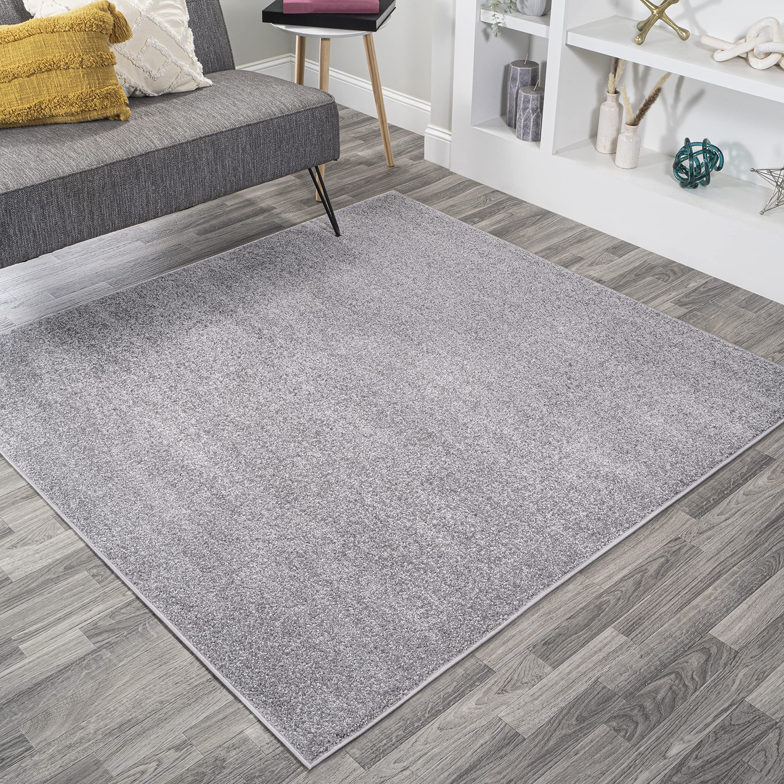 JONATHAN Y SEU100A-6SQ Haze Solid Low-Pile Indoor Area Rug, Coastal, Bohemian, Minimalist, Classic, Casual for Bedroom,Kitchen,L