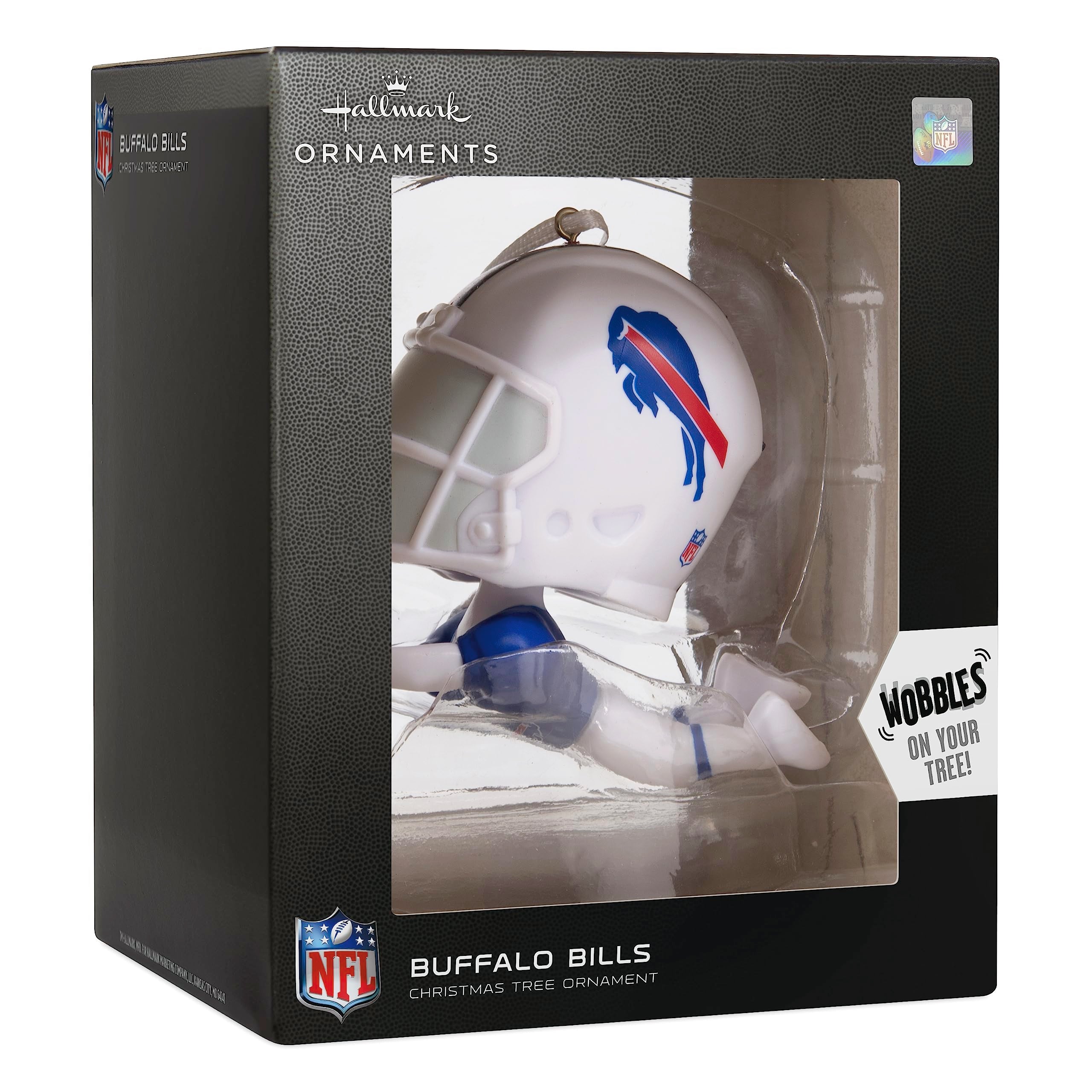 Hallmark NFL Buffalo Bills Bouncing Buddy Christmas Ornament