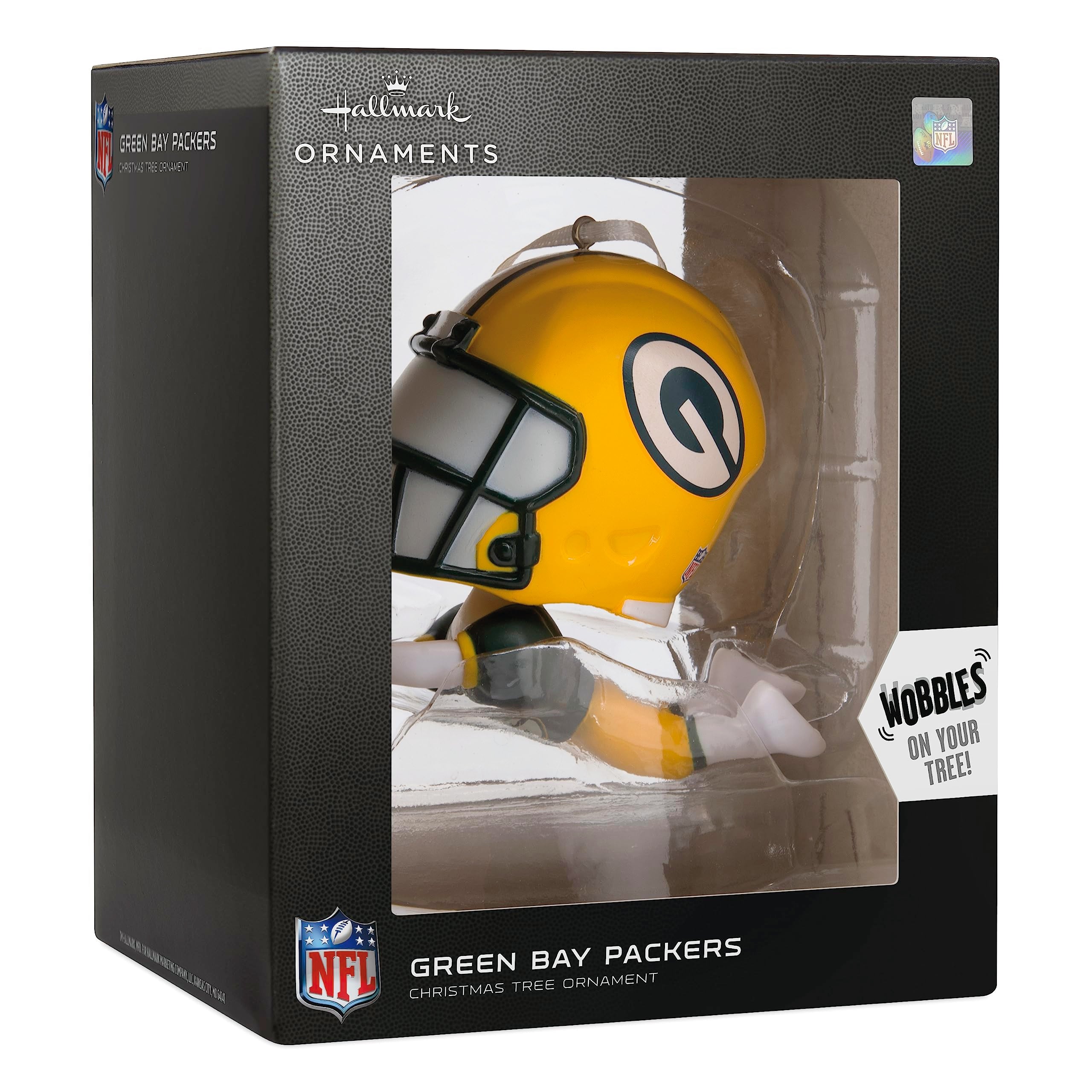Hallmark NFL Green Bay Packers Bouncing Buddy Christmas Ornament