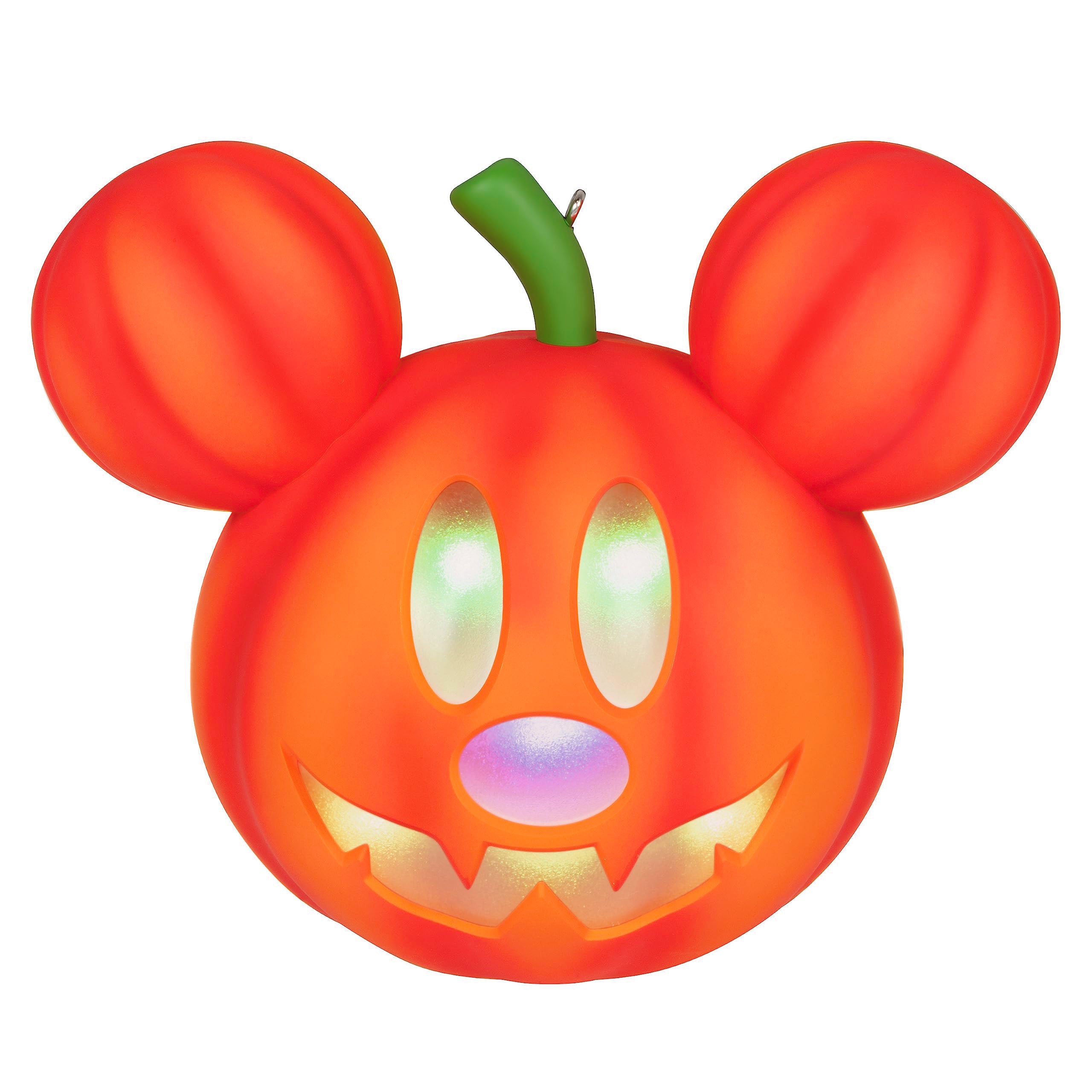 Hallmark Keepsake Halloween Ornament 2023, Disney Mickey Mouse Mysterious Mickey Jack-o -Lantern With Light, Gifts for Disney Fa
