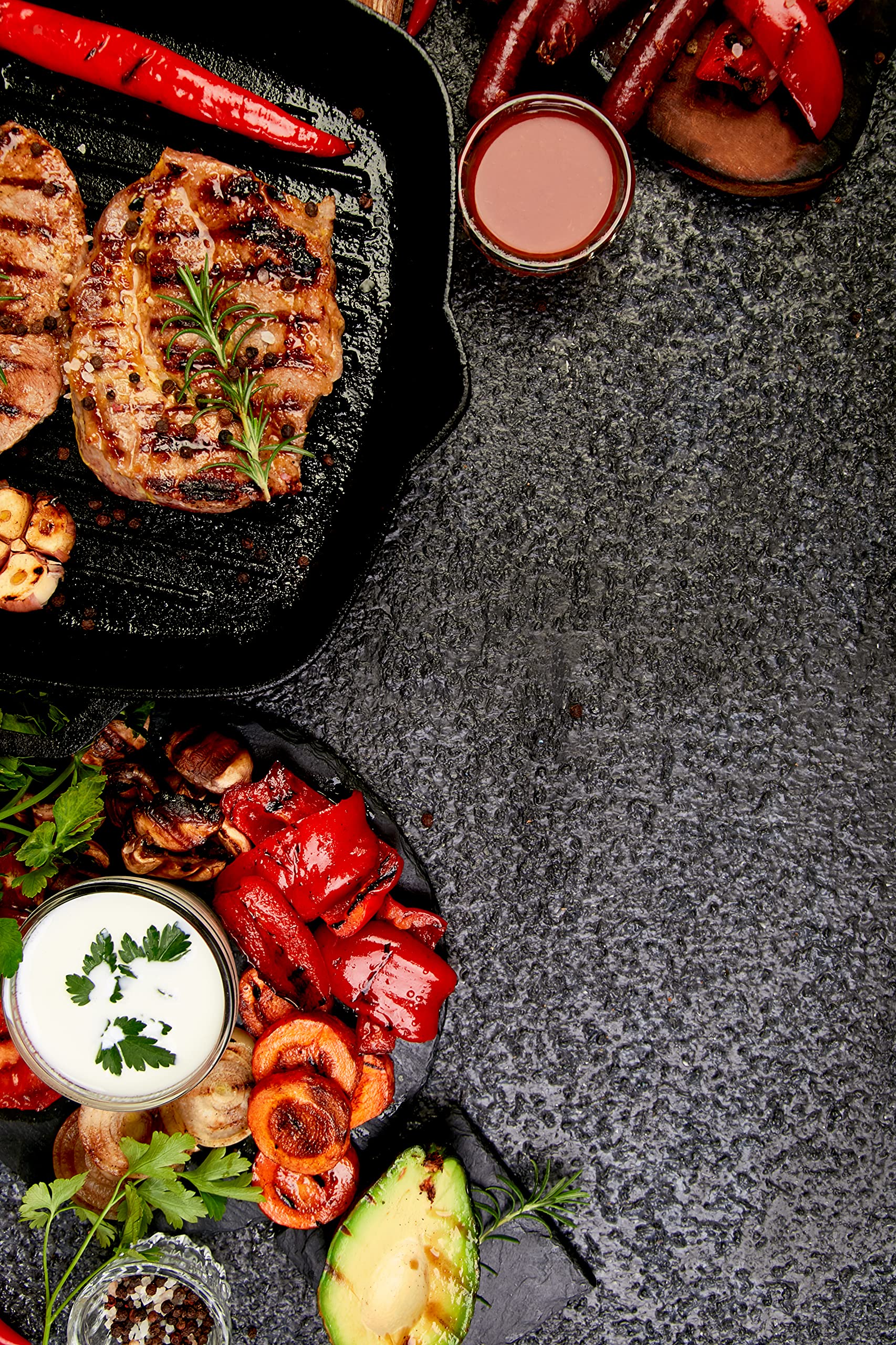 Imagine Dream Believe Aluminum Non-Stick Grill Pan With Wooden Folding Handle - For Stovetop, Oven Use, Gas Hobs & Outdoor Campi