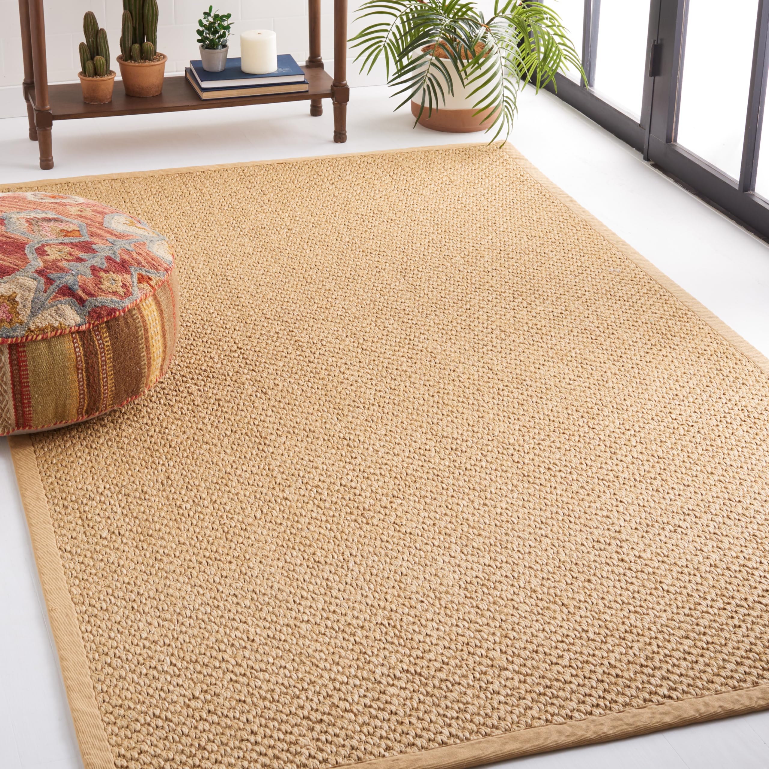 SAFAVIEH Natural Fiber Collection Accent Rug - 4 x 6, Maize, Sisal Design, Easy Care, Ideal for High Traffic Areas in Entryway