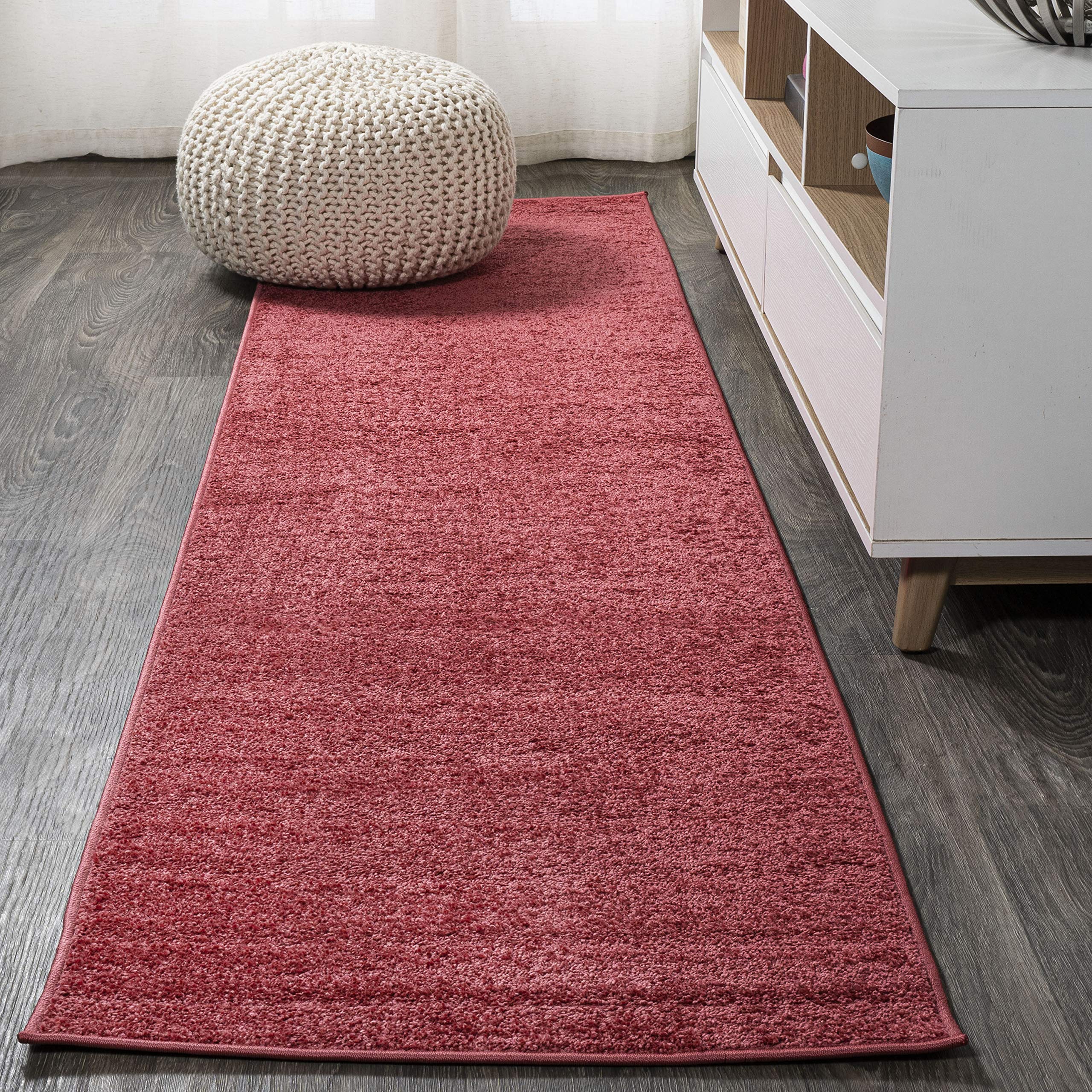 JONATHAN Y SEU100E-214 Haze Solid Low-Pile Indoor Runner Rug, Coastal, Bohemian, Minimalist, Classic, Casual for Bedroom,Kitchen