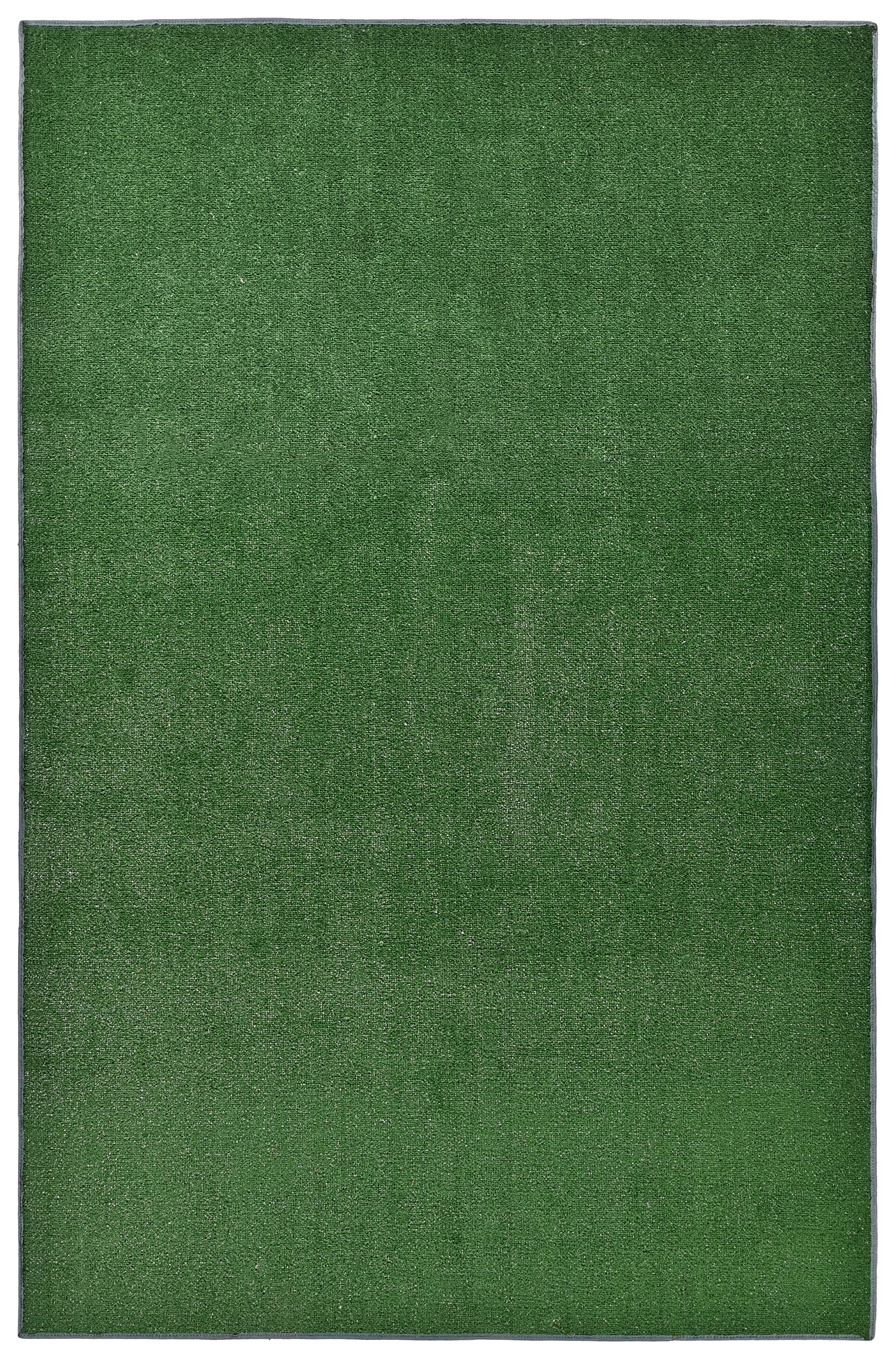 Garland Rug, Green 4 x 6 Artificial Grass Indoor/Outdoor Area Rug, Rectangle (GG000A048072K8)