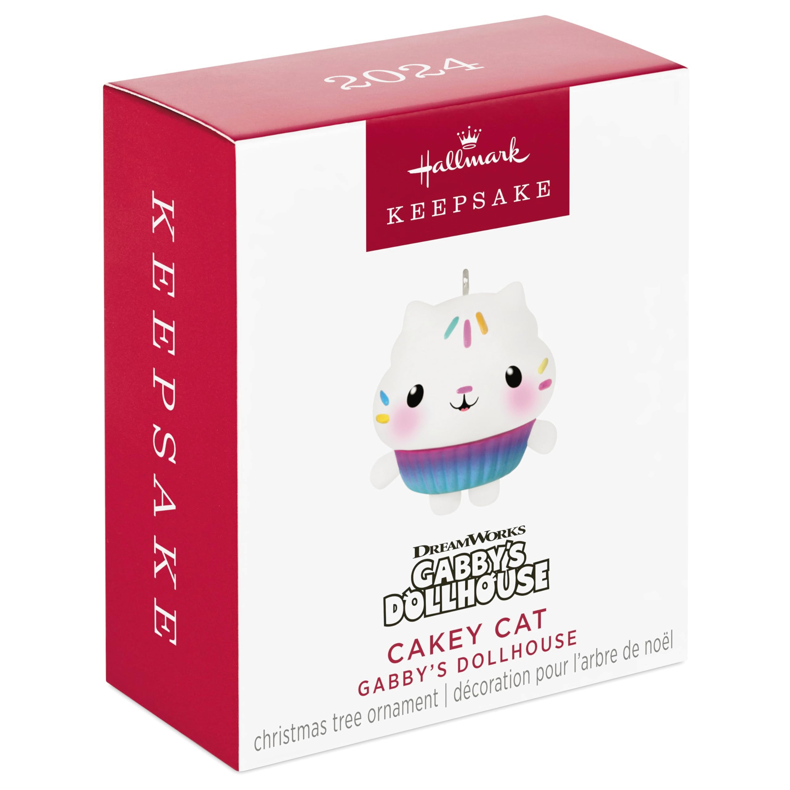 Hallmark Keepsake 1.02 Mini Christmas Ornament 2024, Gabby s Dollhouse Cakey Cat, Gifts for Kids