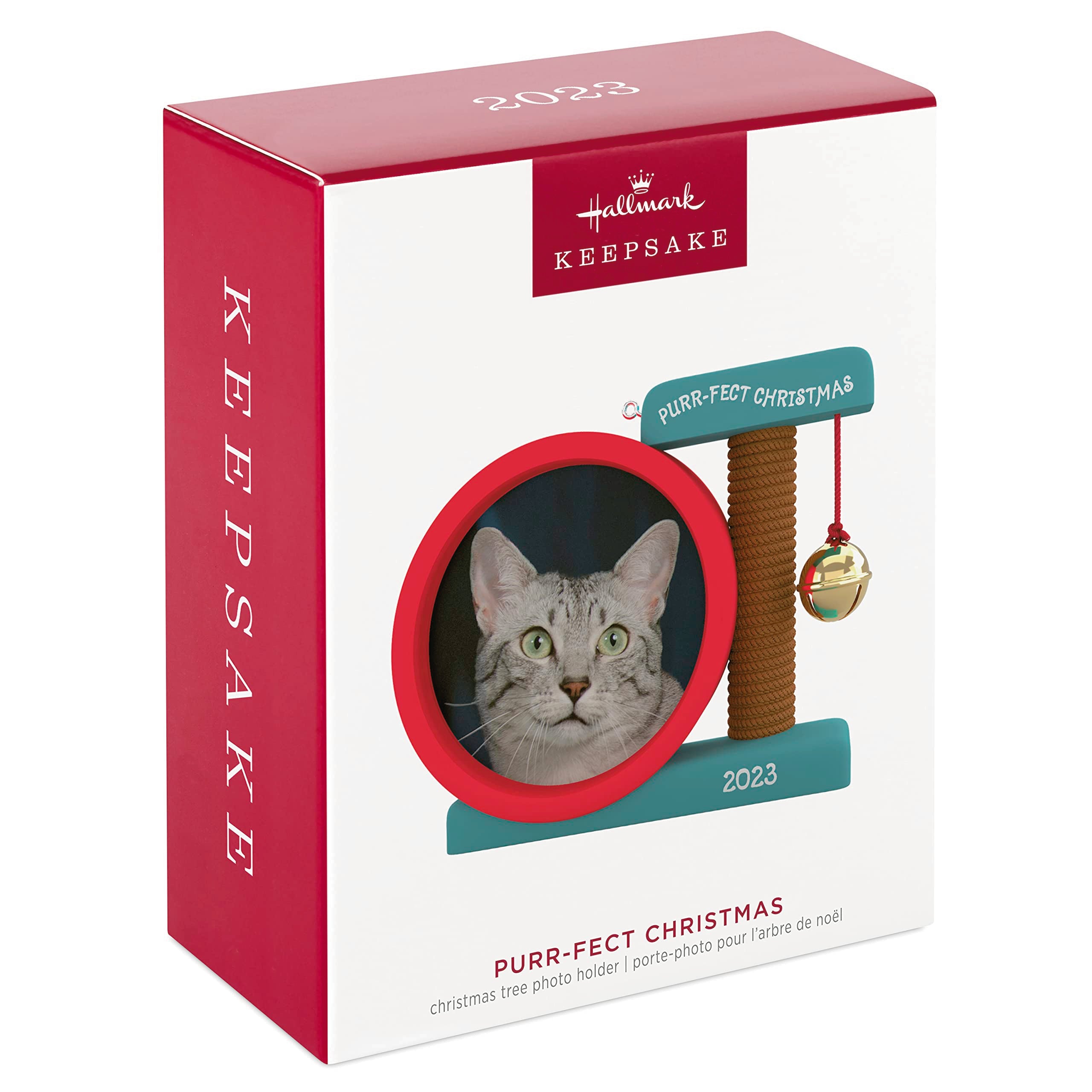 Hallmark Keepsake Christmas Ornament 2023, Purr-fect Christmas Photo Frame, Cat Picture Gifts