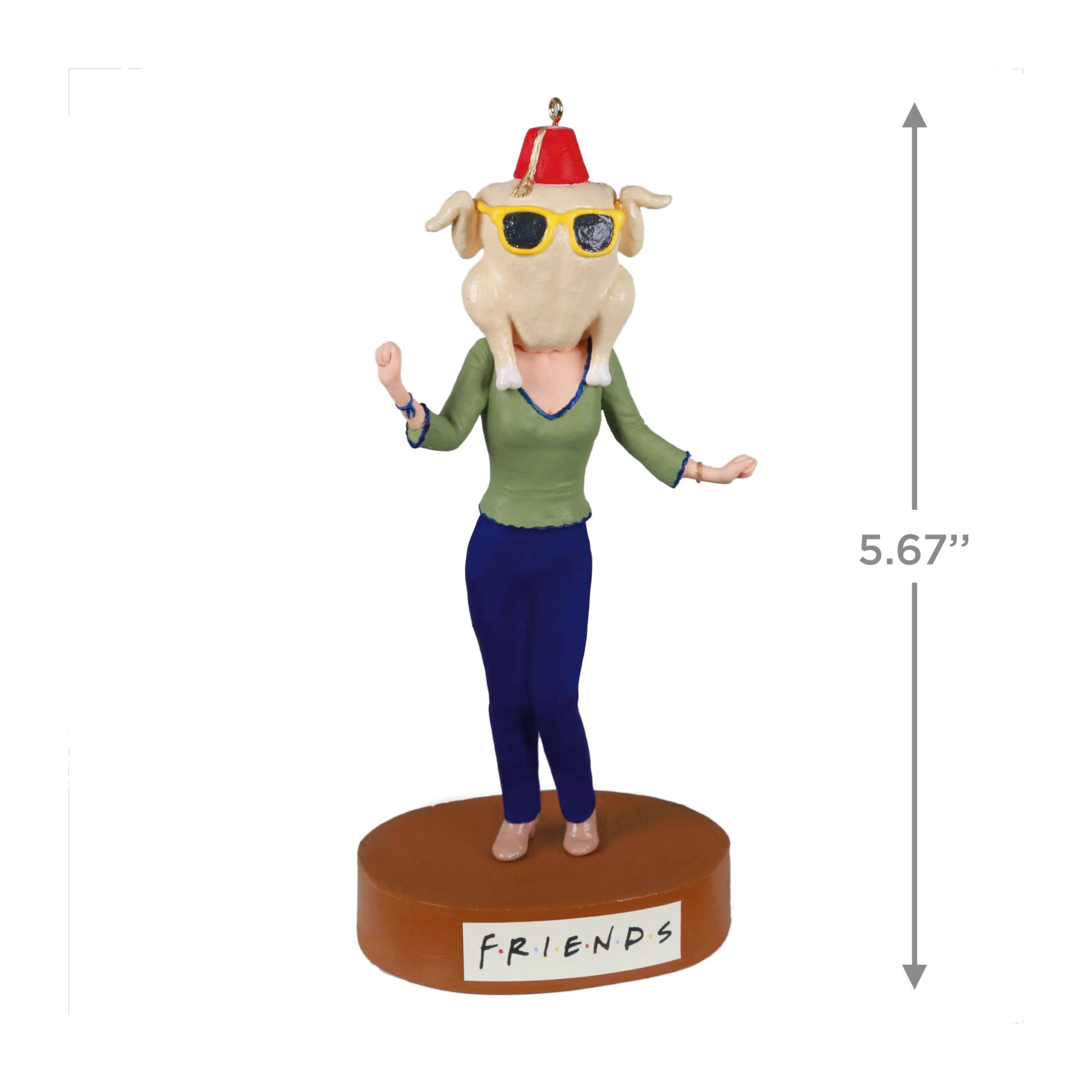 Hallmark Keepsake Christmas Ornament, Friends The One with All The Thanksgivings with Sound, Friends TV Show Gifts