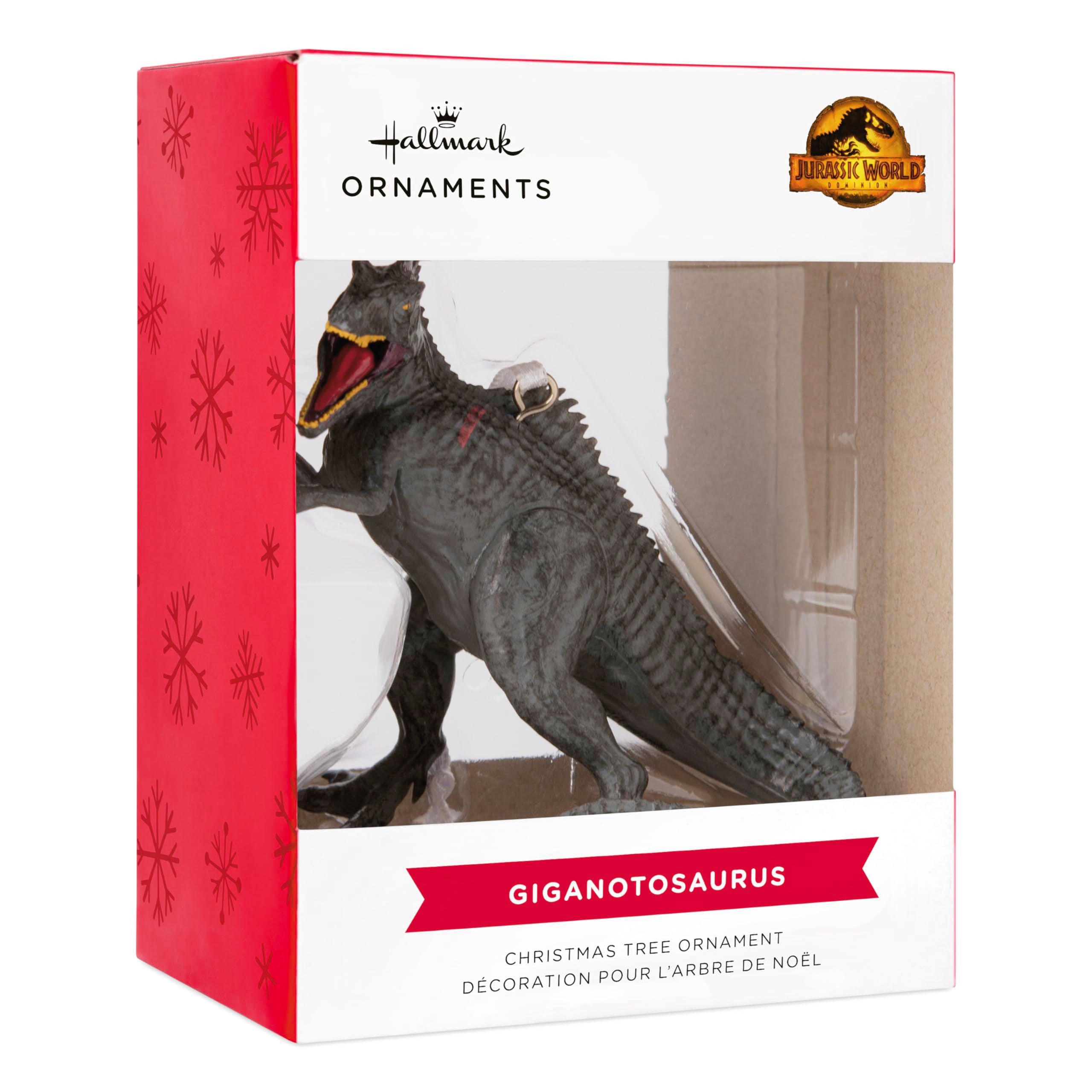 Hallmark Giganotosaurus Christmas Ornament - 2024 Model, Plastic, Jurassic World Theme