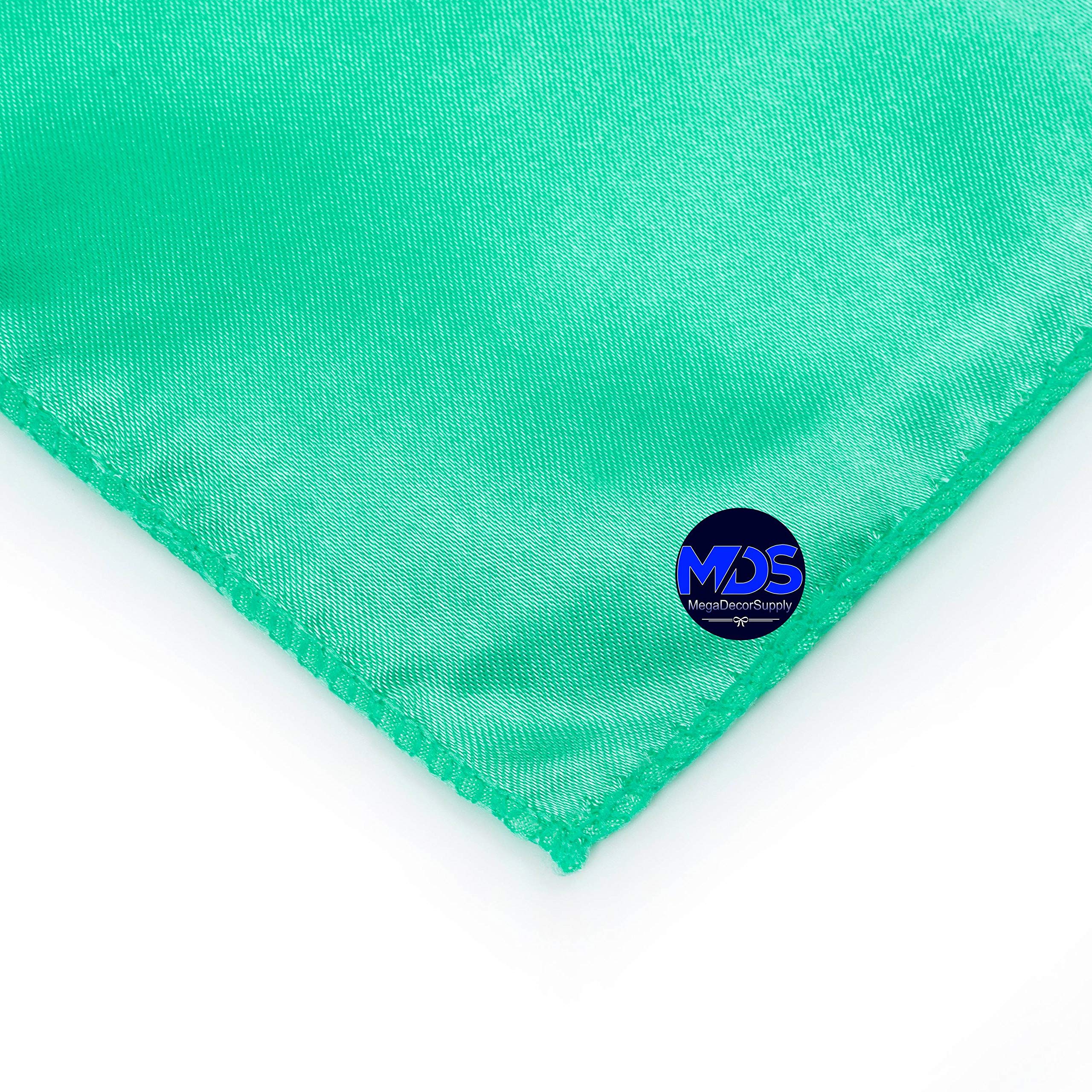 Mds Pack Of 10 Satin Napkin Square 12 X 12 Inches Sliky Smooth Dinner Table Napkins Handkerchief For Weddings Baby Shower Birthd