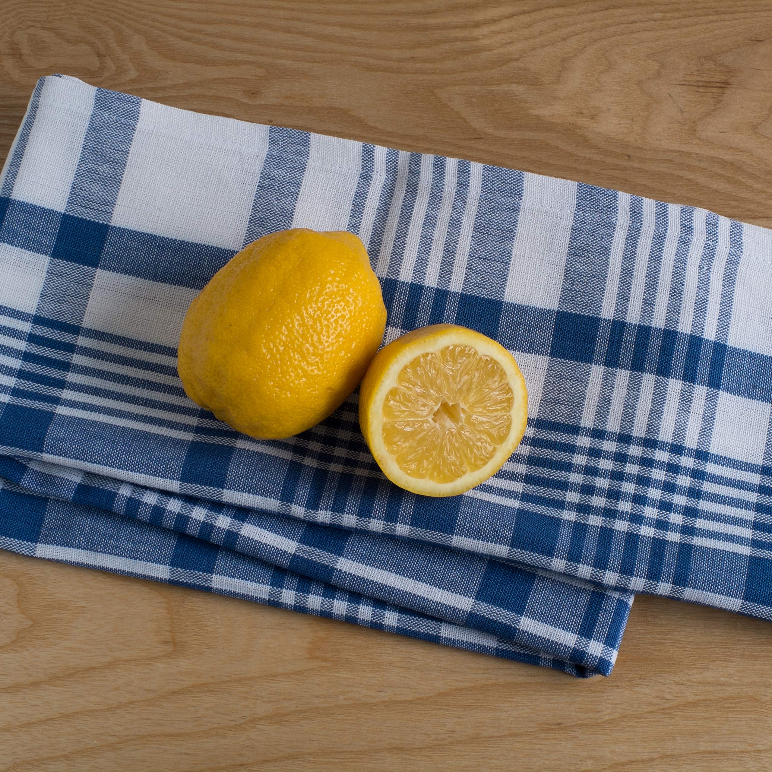Now Designs Jumbo Pure Kitchen Towel Set Of 3, Royal Blue