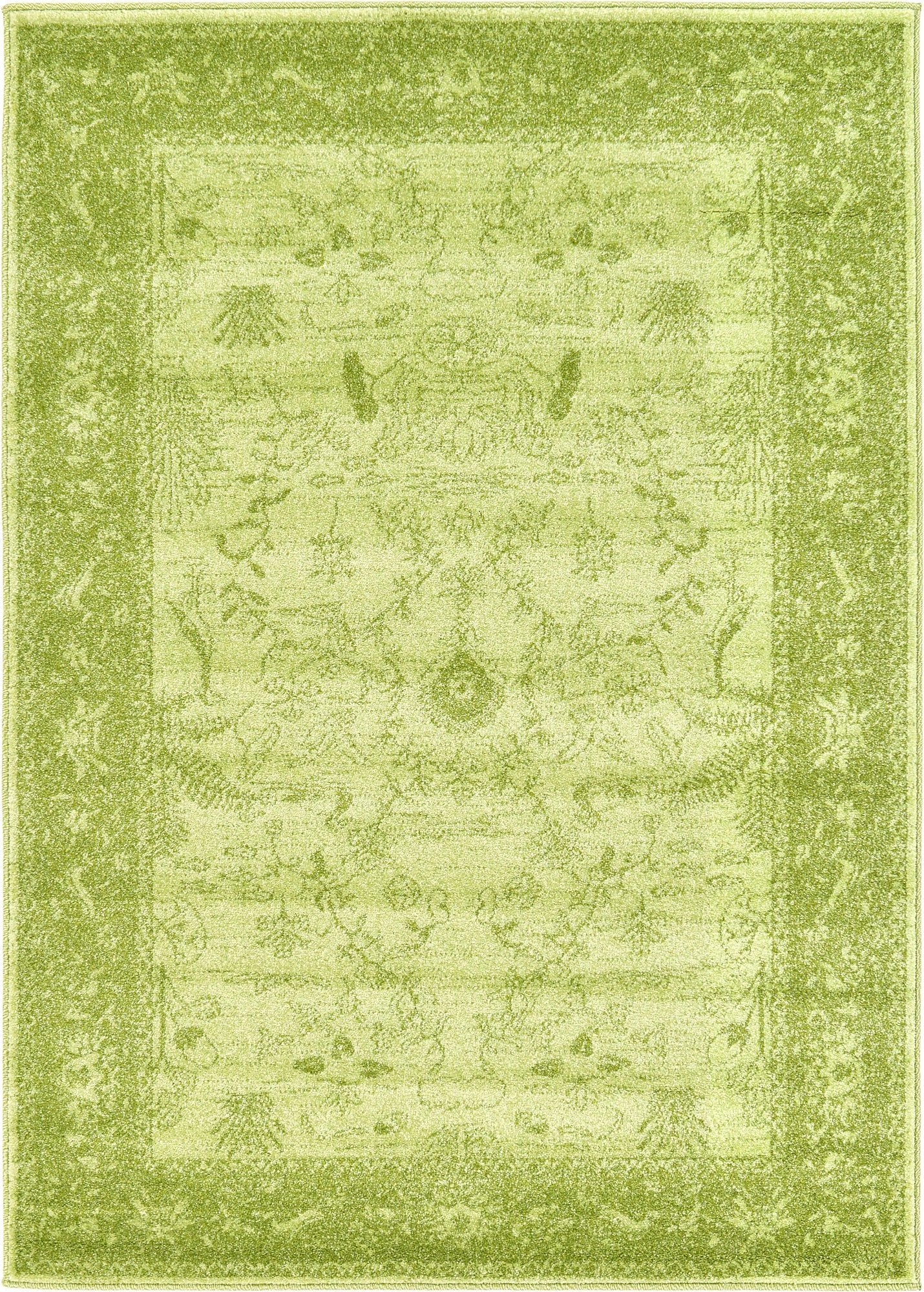 Unique Loom La Jolla Collection Farmhouse, Contemporary, Botanical, Traditional, Vintage Area Rug, 4 ft 0 x 6 ft 1 Rectangular, 