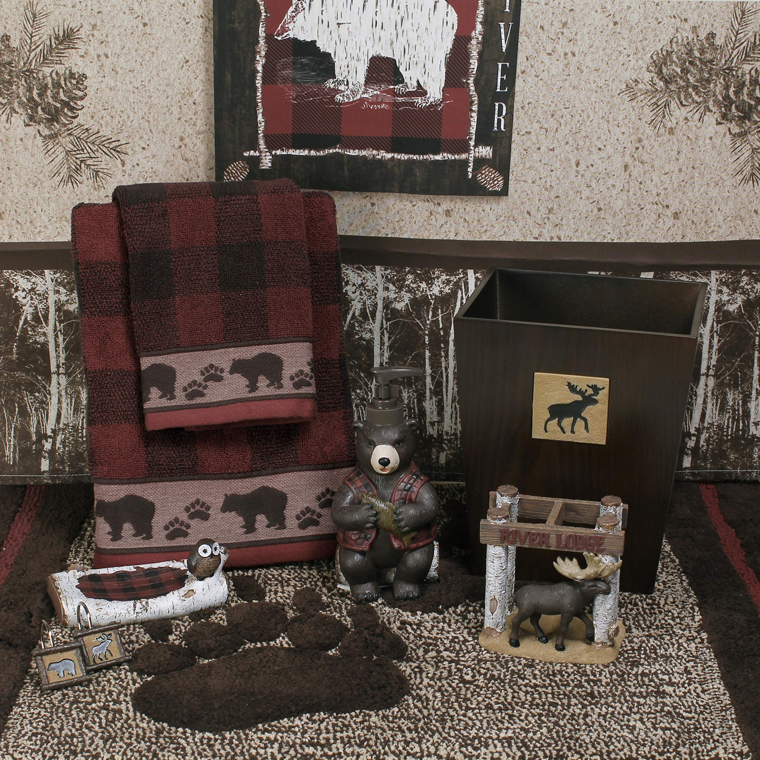 Skl Home Yellowstone Sundance Toothbrush Holder, Brown