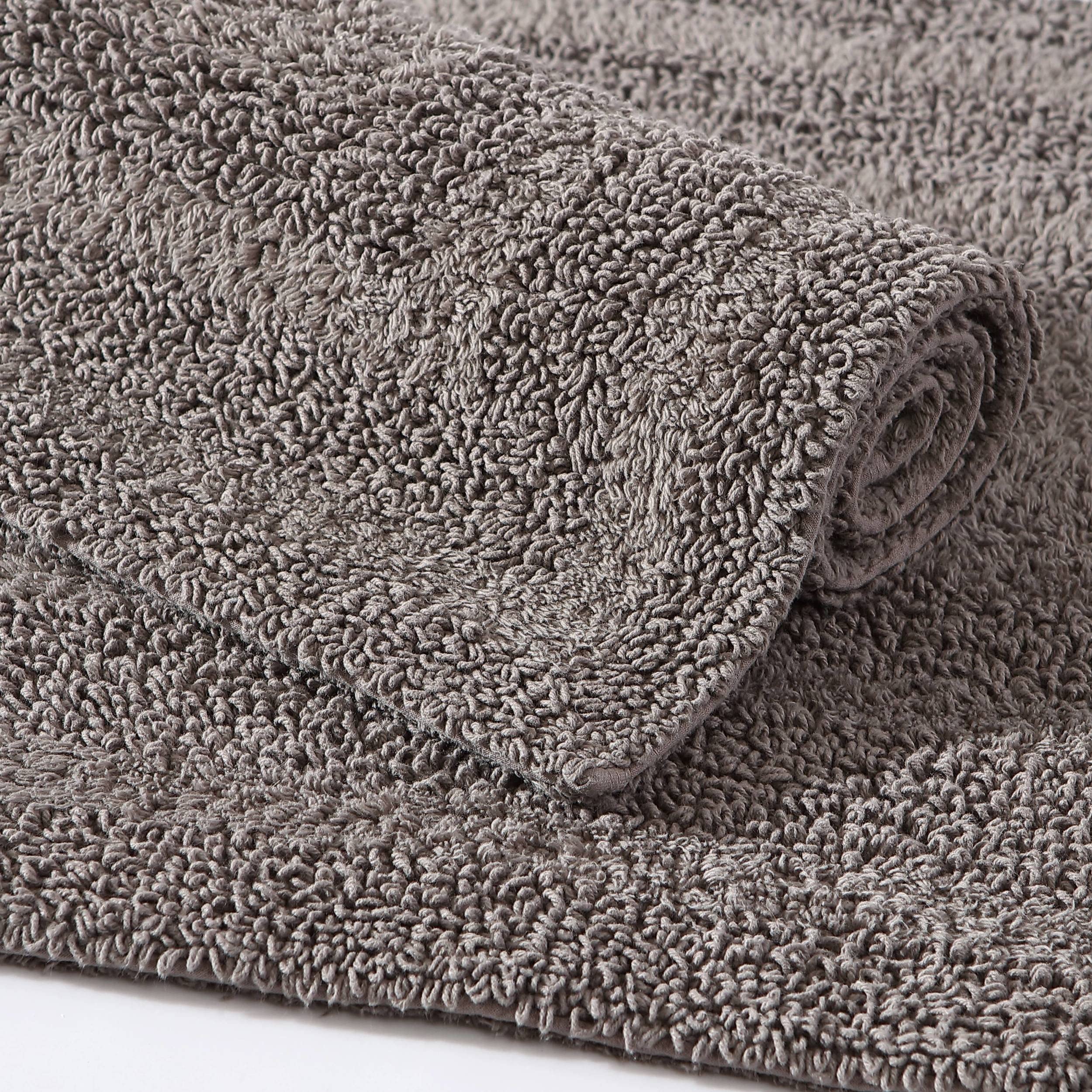Eddie Bauer Home Rugs Soft Tufted Cotton Bathroom Decor, Super Absorbent & Quick Dry, 2 Piece, Logan Medium Brown