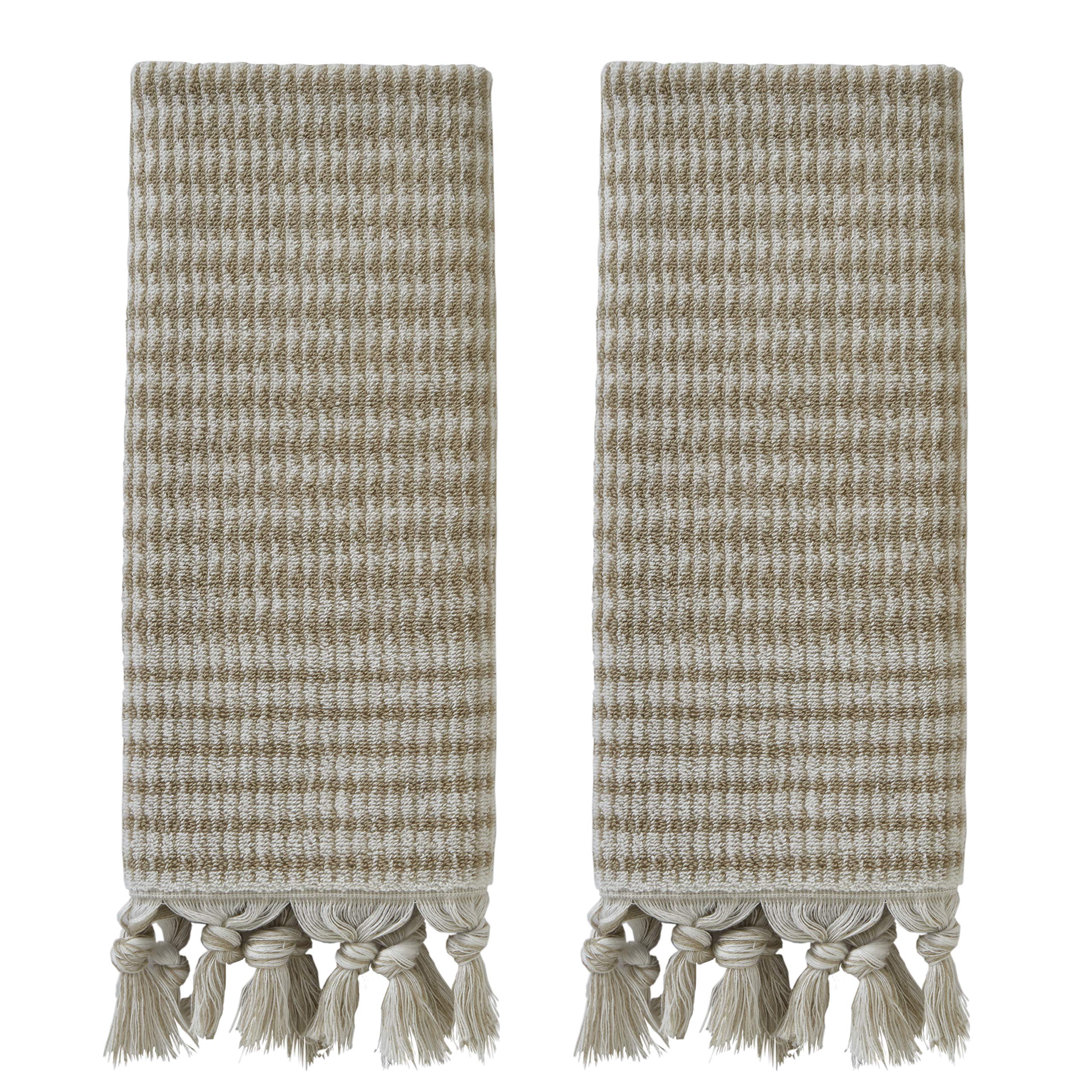 Skl Home Longborough Hand Towel (2-Pack), Tan
