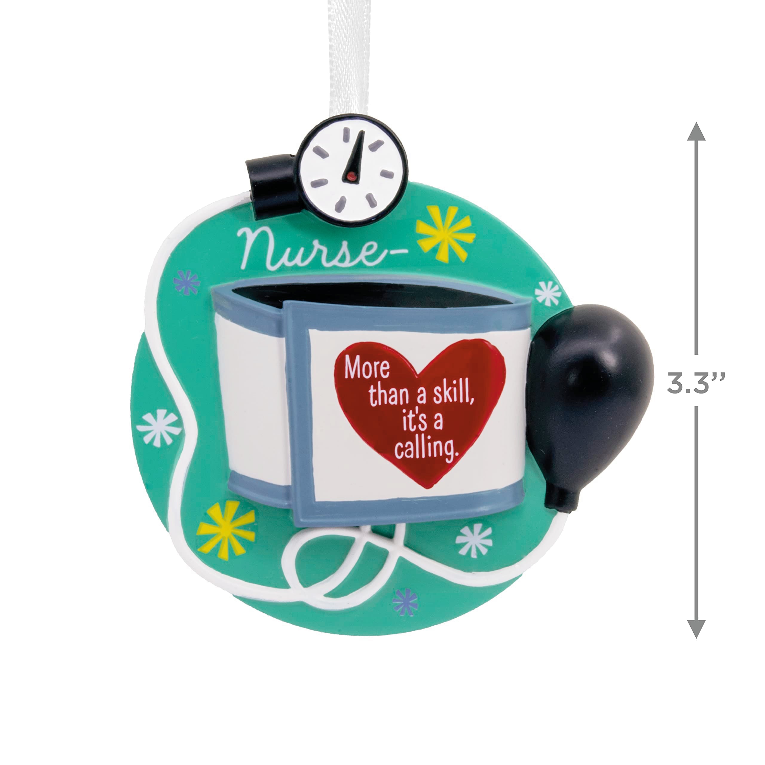 Hallmark Nursing is a Calling Blood Pressure Cuff Christmas Ornament
