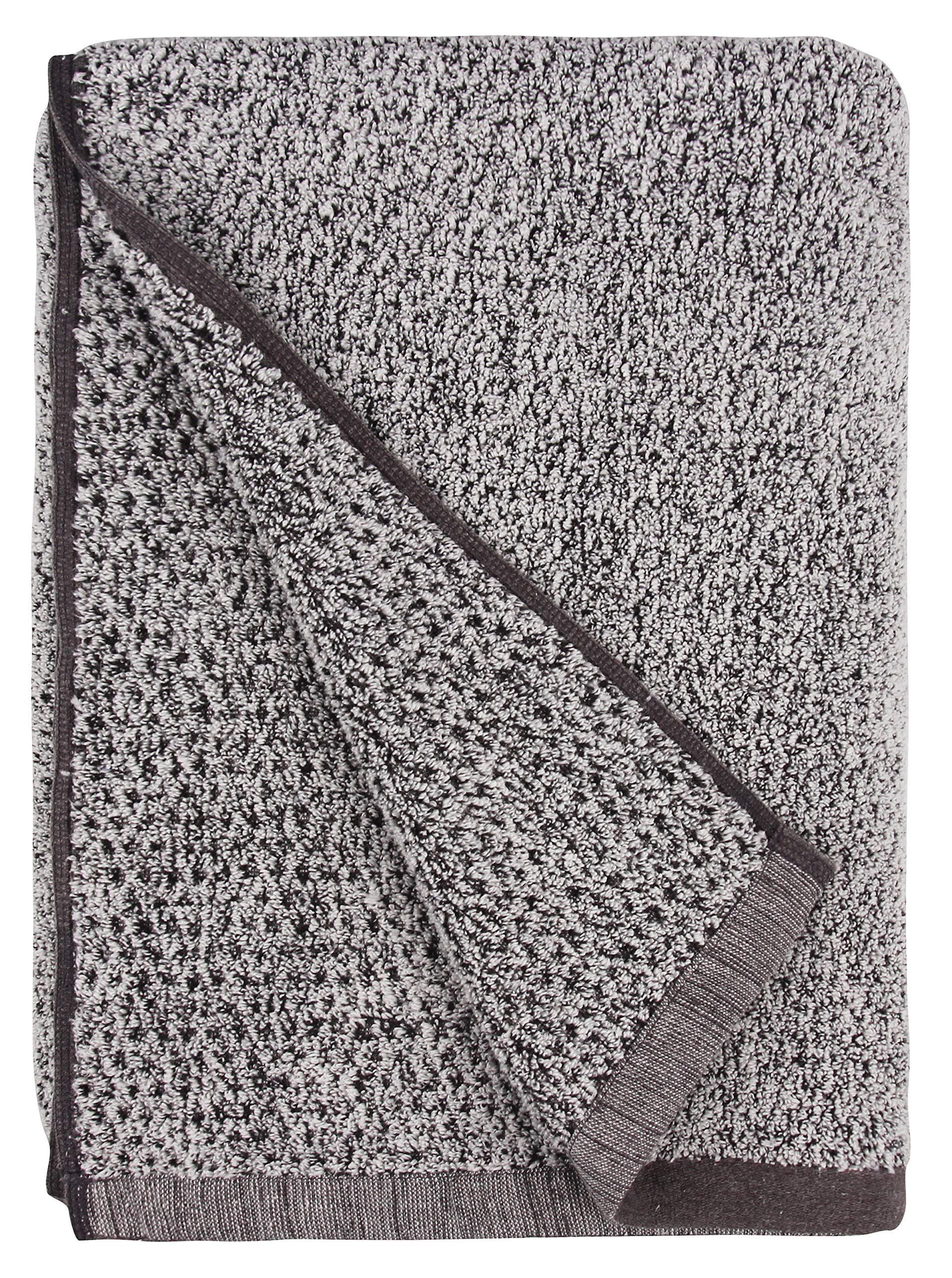 Everplush Diamond Jacquard Quick Dry Bath Towel, 1 Pack, Grey