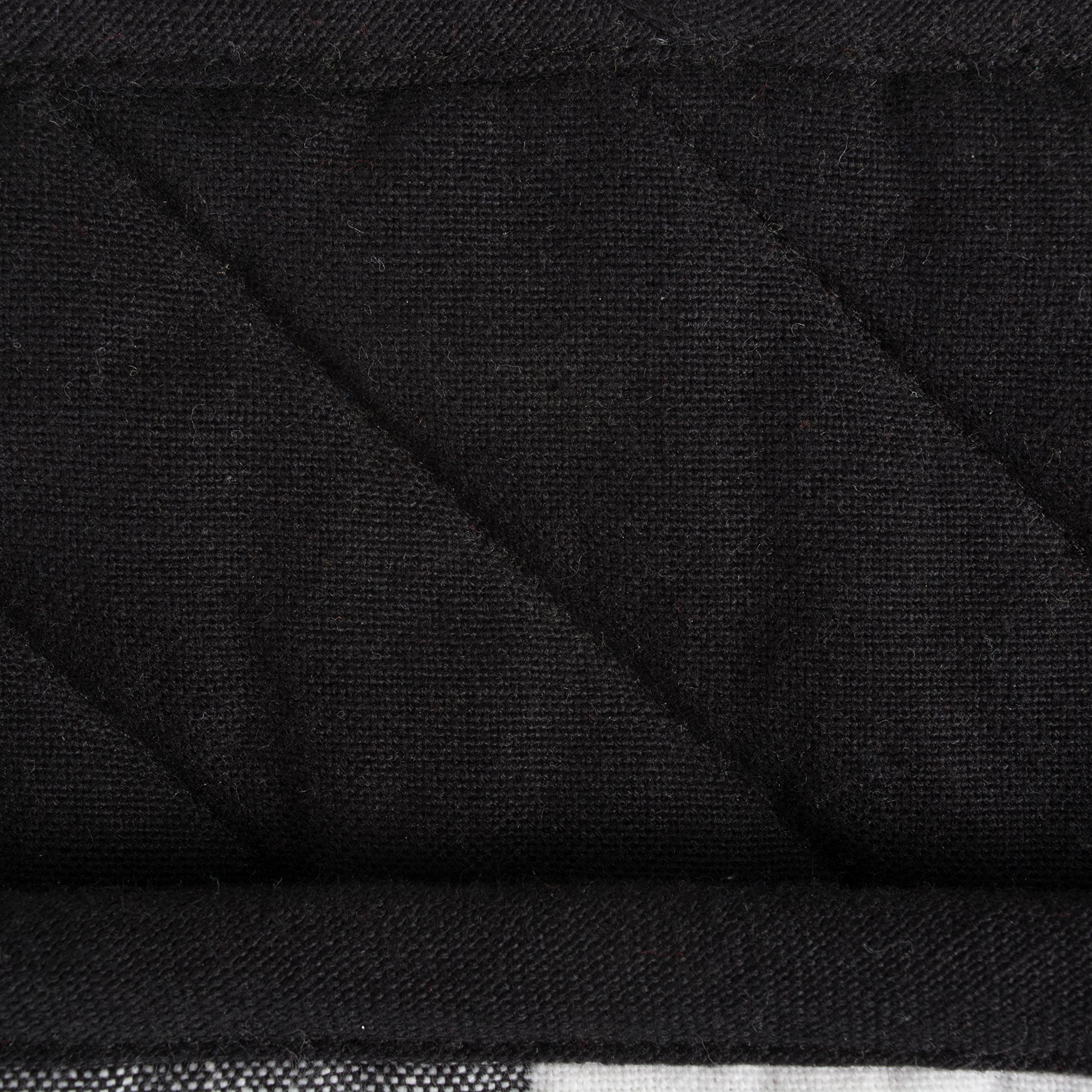 Dii Buffalo Check Kitchen Collection, Classic Farmhouse Kitchen Set, Potholder & Dishtowel, Red & Black, 3 Piece