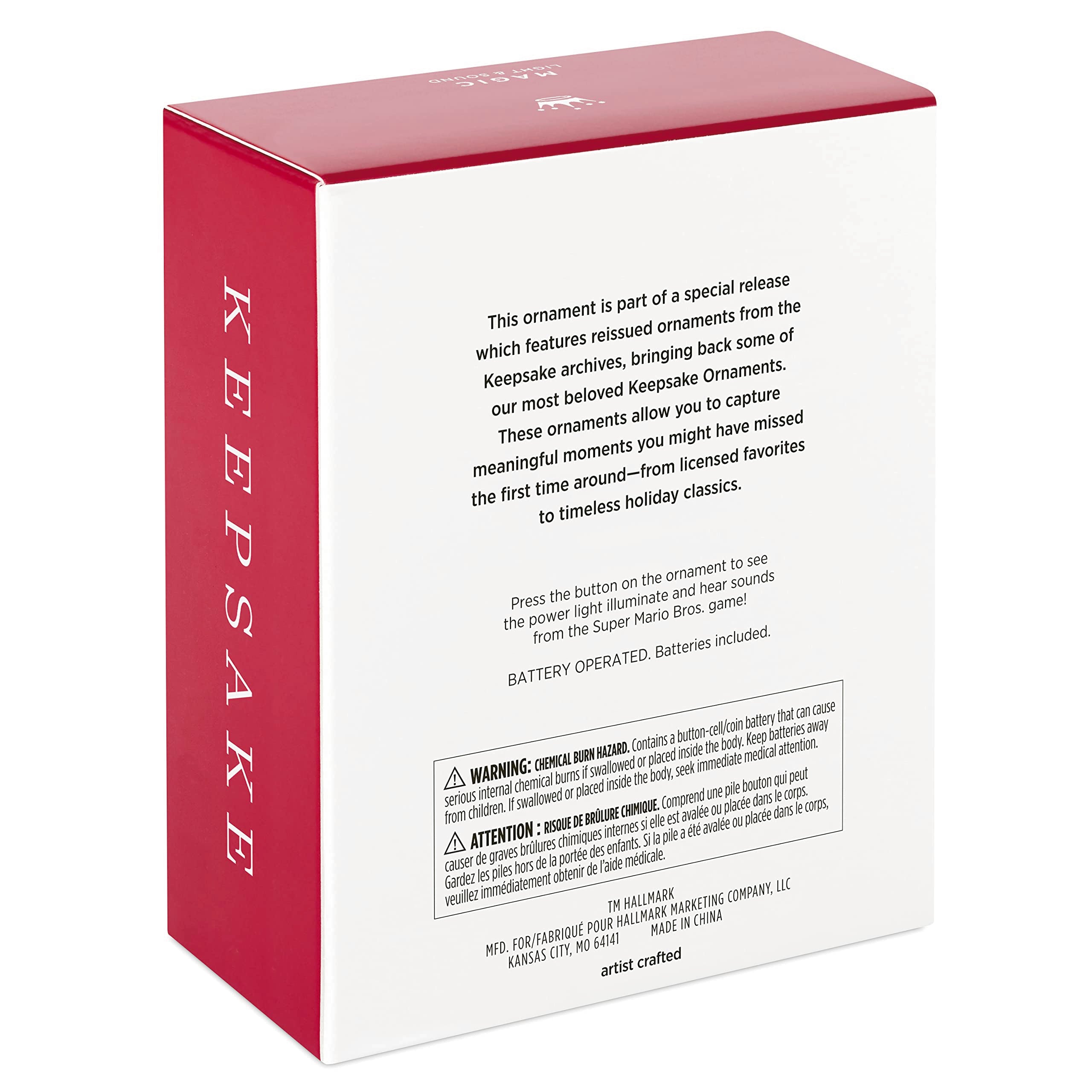 Hallmark Keepsake Christmas Ornament, Nintendo Entertainment System NES Console Ornament with Light and Sound, Gifts for Gamers