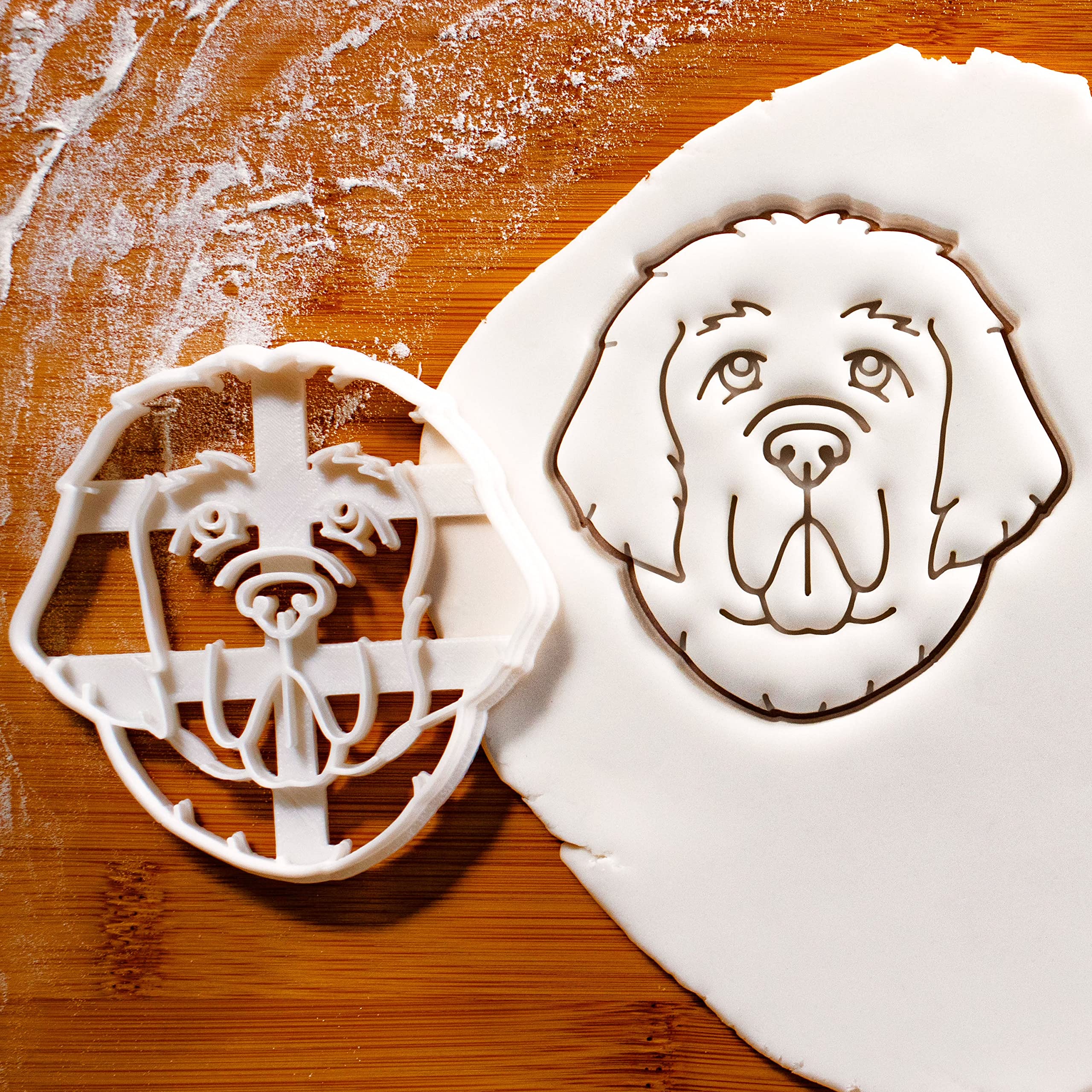 Newfoundland Dog Face Cookie Cutter, 1 Piece - Bakerlogy