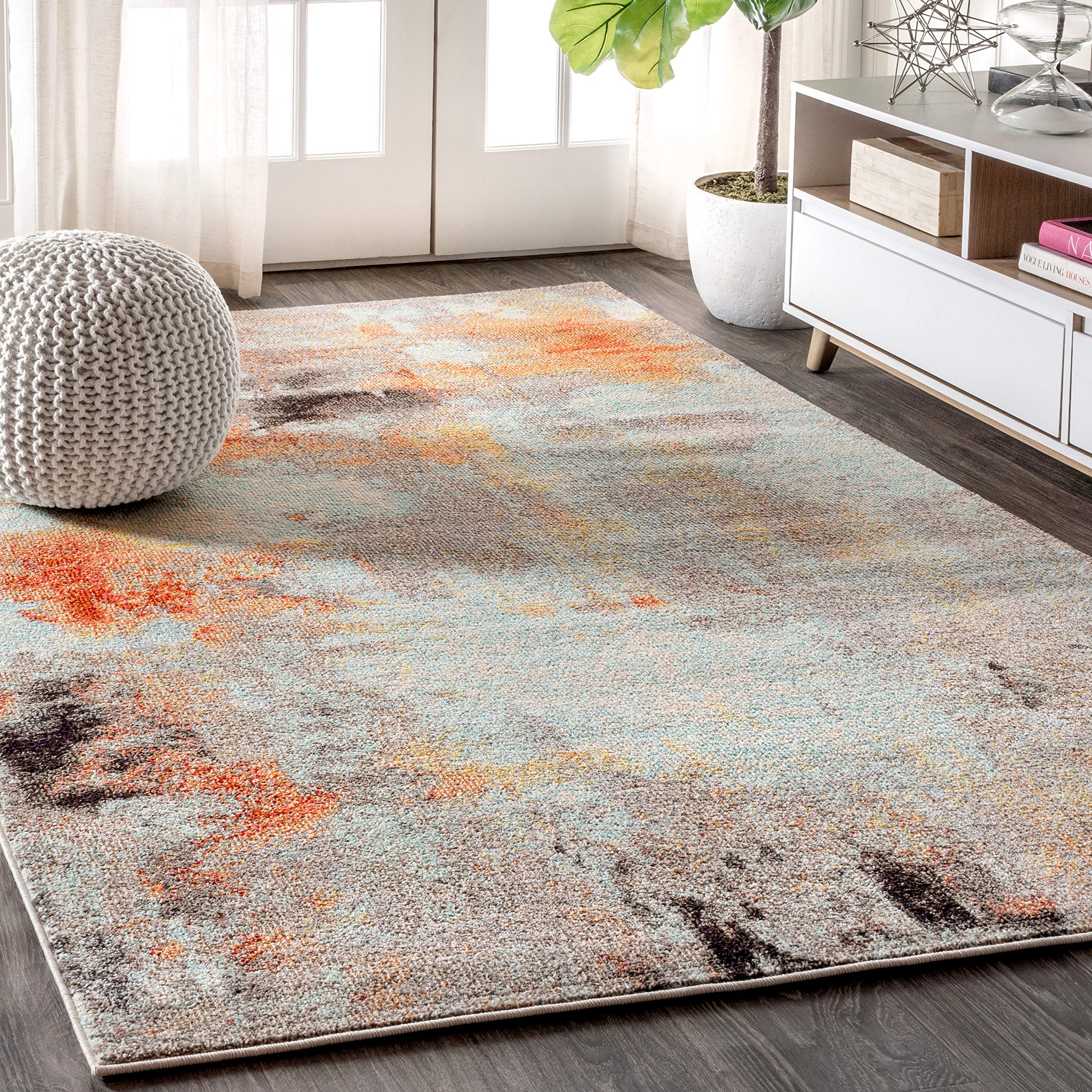 JONATHAN Y CTP104B-3 Contemporary POP Modern Abstract Vintage Indoor Area -Rug, Transitional, Bohemian Easy -Cleaning,Bedroom,Ki