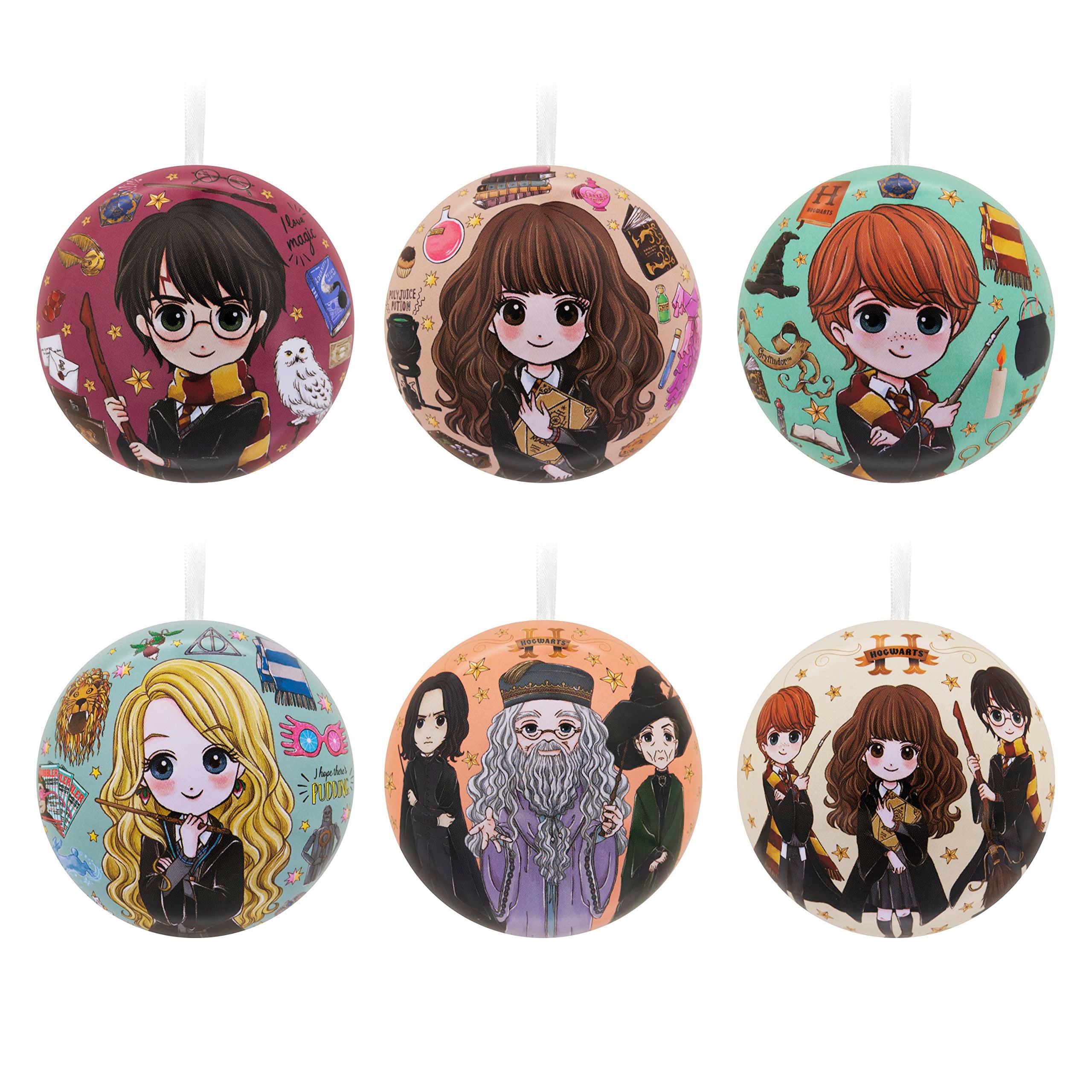 Hallmark Harry Potter Christmas Ornaments, Tin Ball, Set of 12