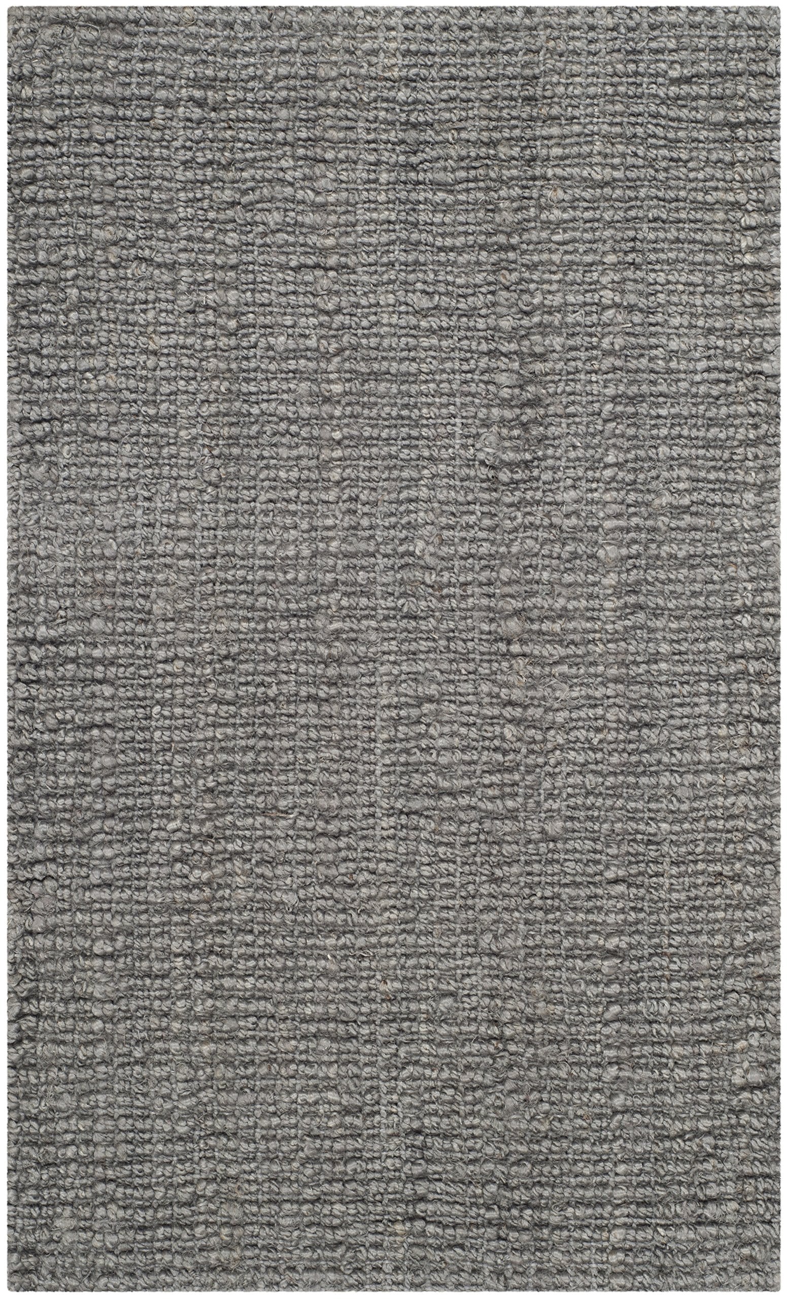 SAFAVIEH Natural Fiber Collection Accent Rug - 26 x 4, Light Grey, Handmade Chunky Textured Jute 0.75-inch Thick, Ideal for Hi