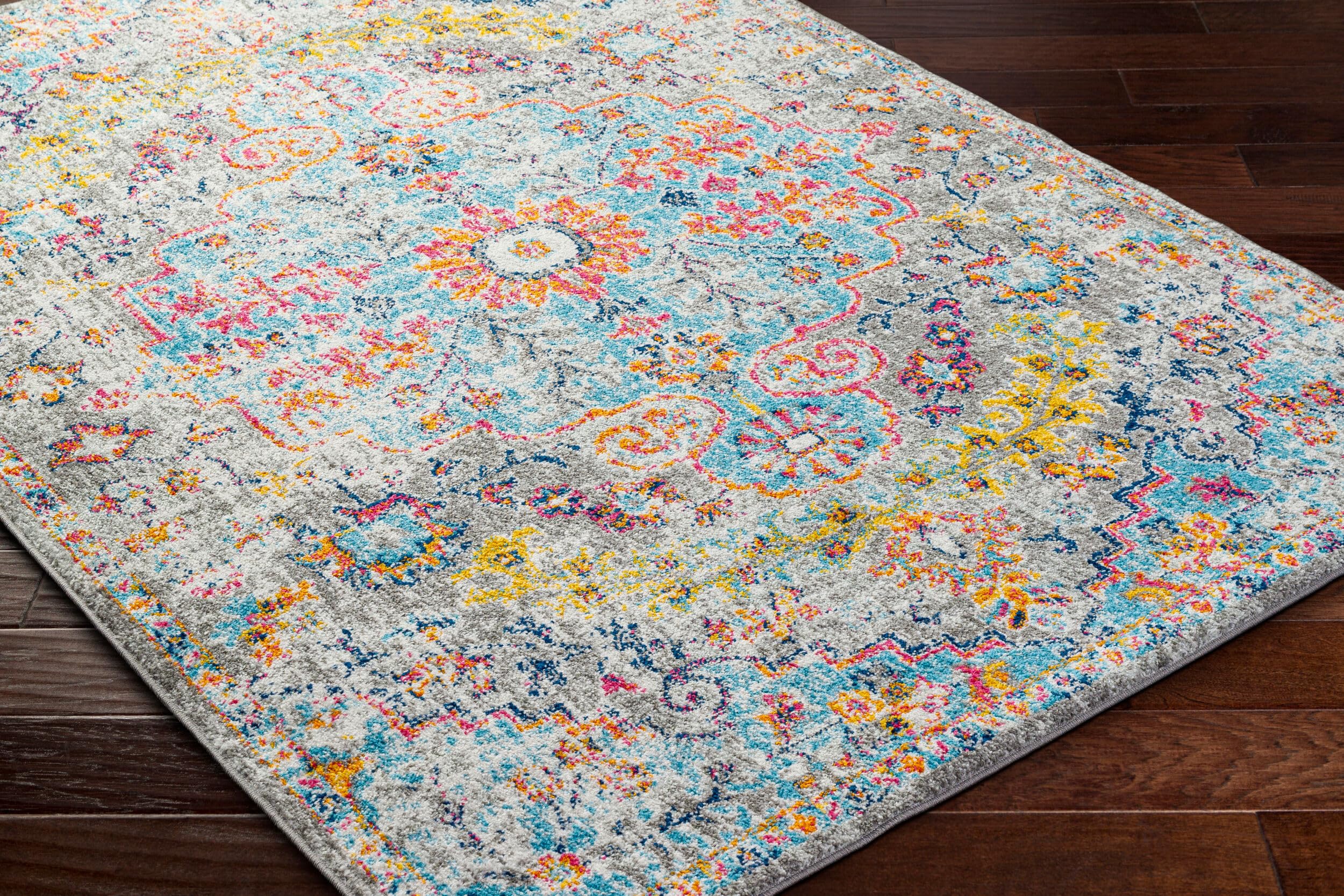 Livabliss Odelia Vintage Bohemian Runner Area Rug,27 x 73,Aqua