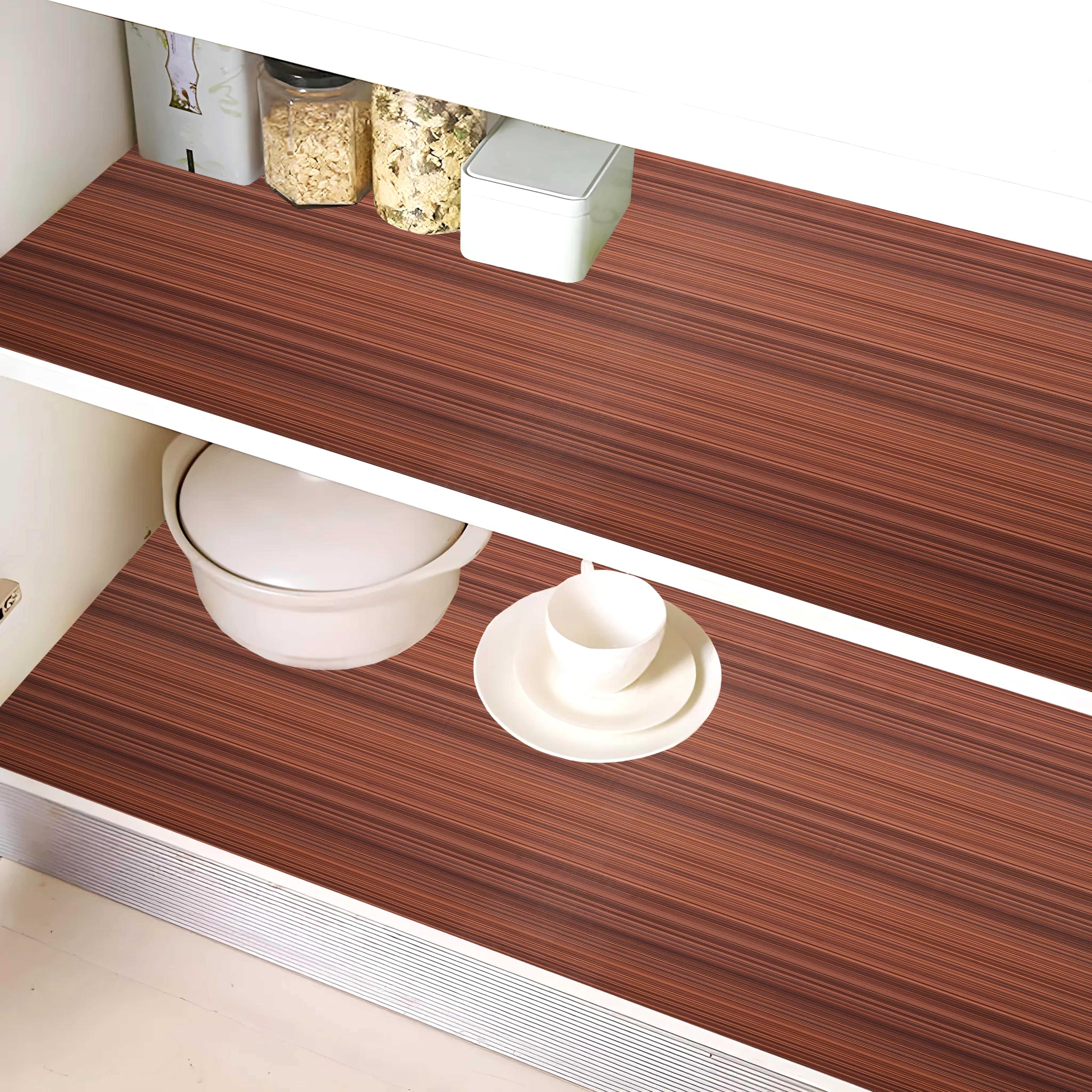 Kuber Industries Shelf Mat | Lining Print Desk Mat | Placemat For Kitchen | Pvc NonSlip Drawer Sheets| Kitchen Cabinet Shelf Li