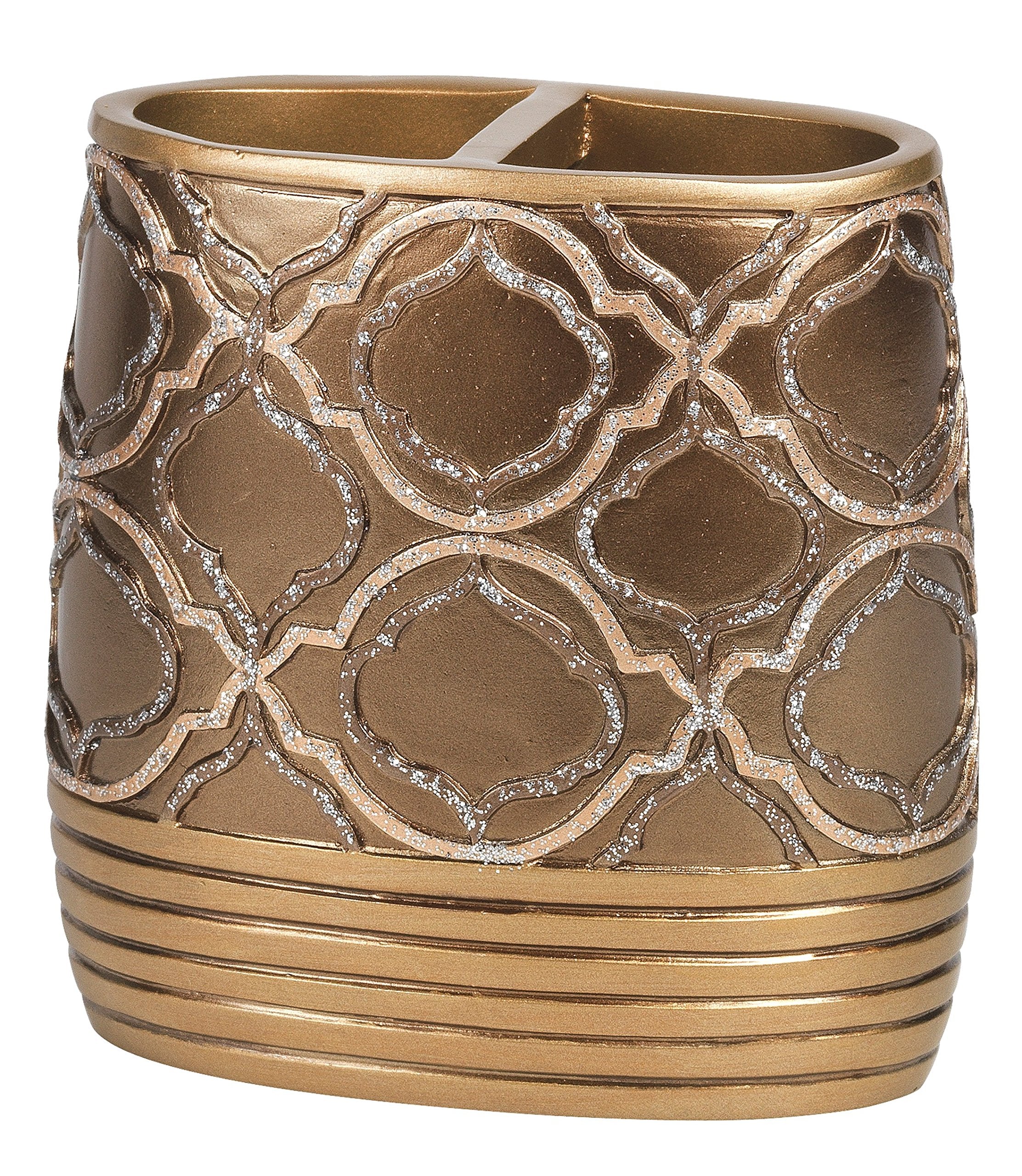 Popular Bath Toothbrush Holder, Spindle Collection, Gold