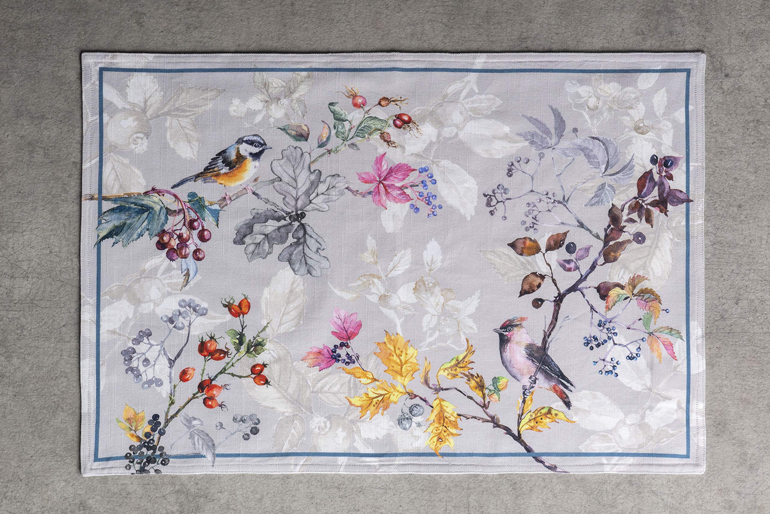 Maison D' Hermine Placemat 100% Cotton Decorative Washable Table Cloth Placemats, Dining, Home, Wedding, Banquet, Buffet, Equino