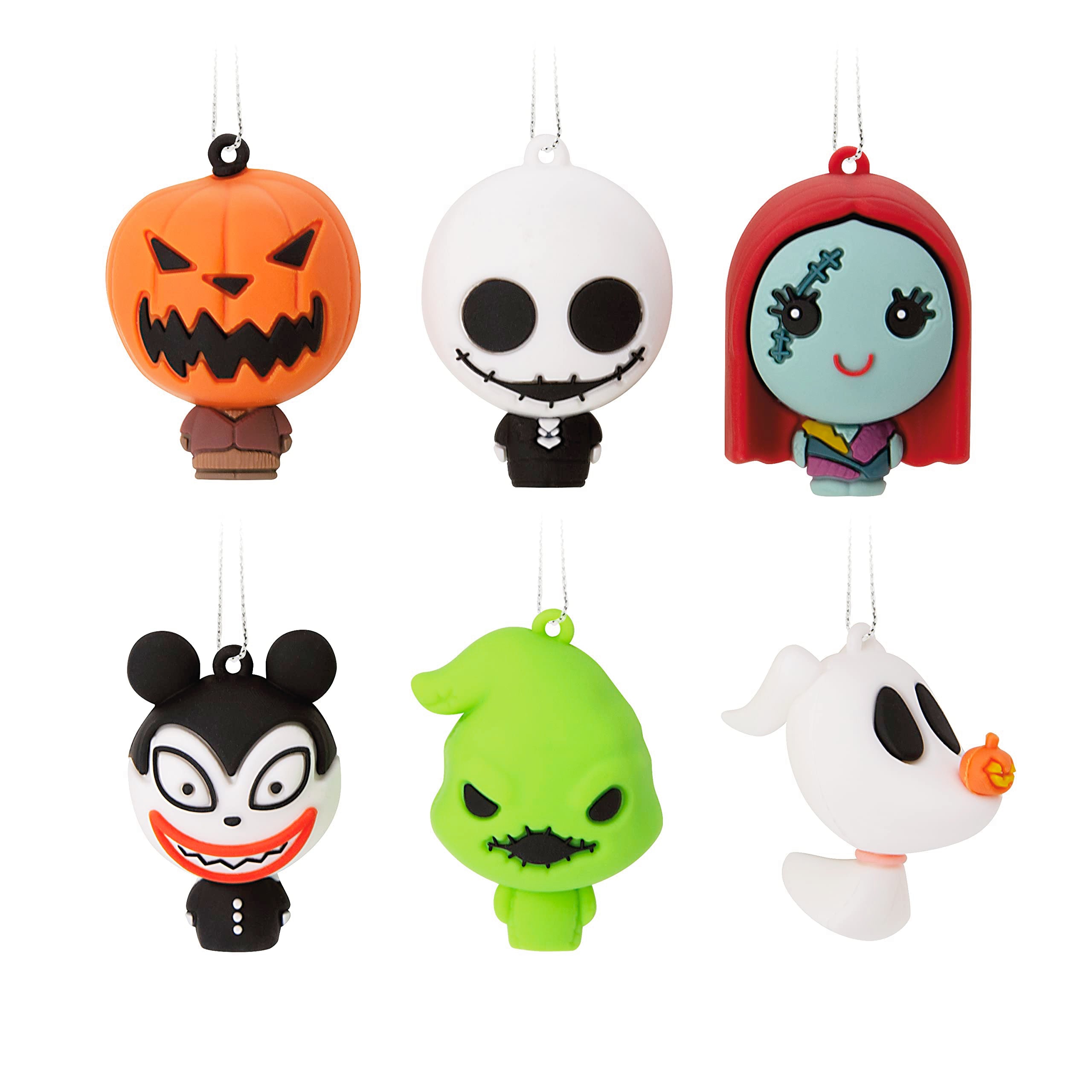 Hallmark Disney Tim Burton s The Nightmare Before Christmas Mini Christmas Ornaments, Shatterproof, Set of 6