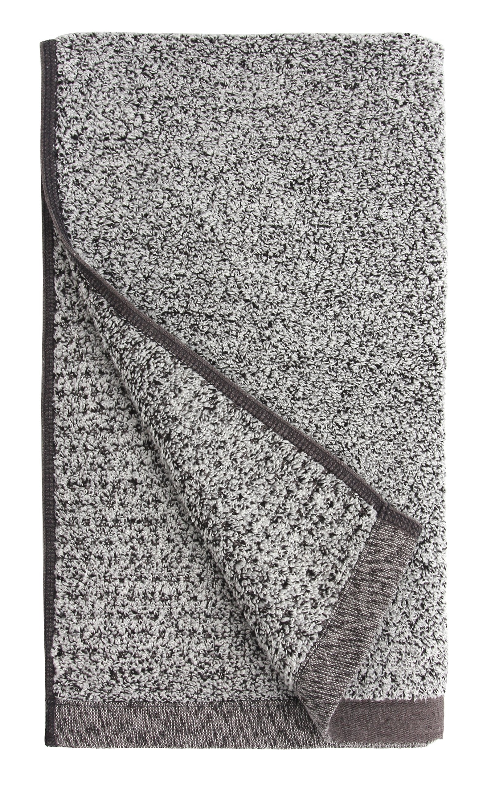Everplush Diamond Jacquard Quick Dry Hand Towel Set  4 x (16 x 30 in)  Grey  4 Count