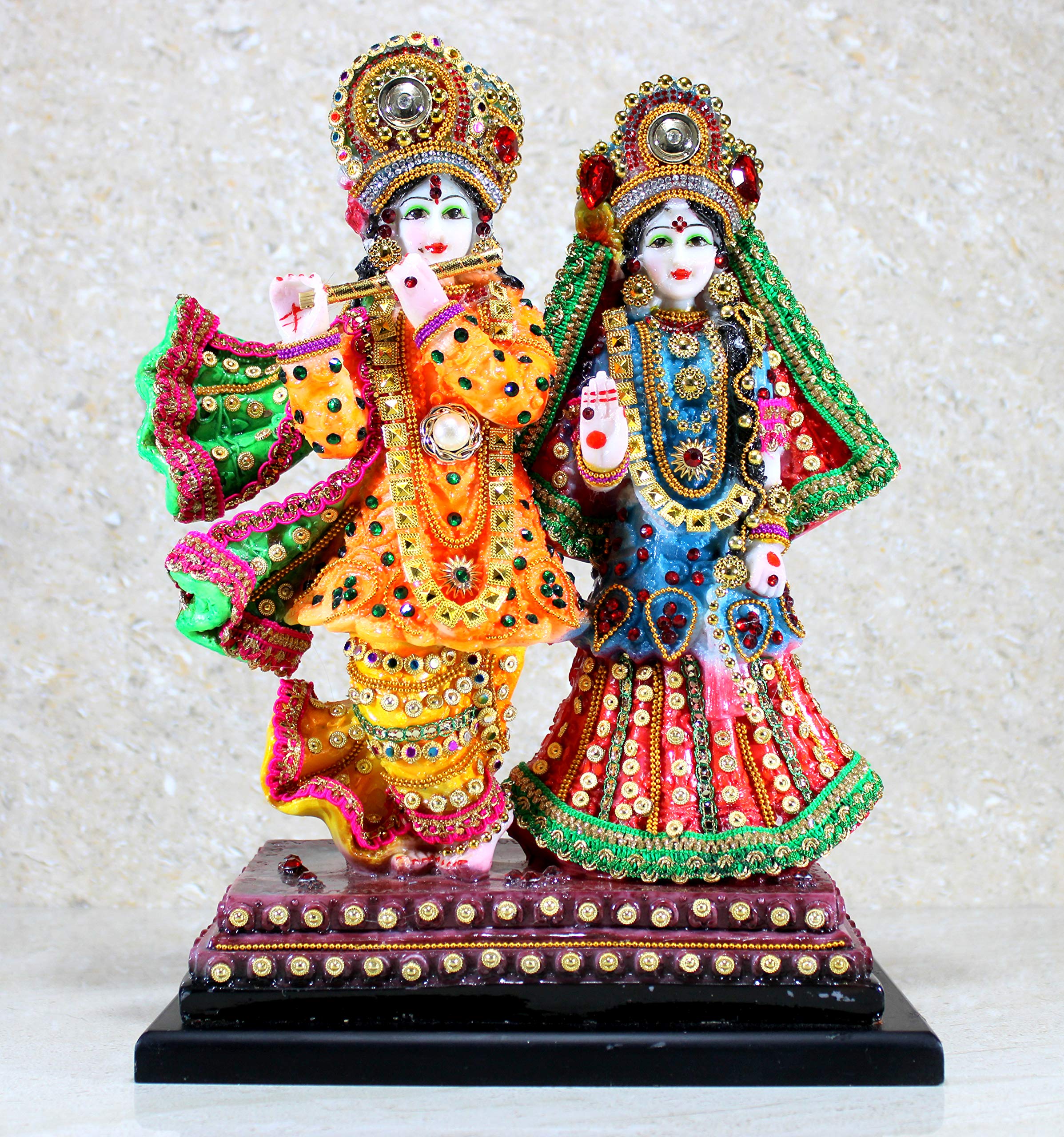 ESPLANADE - Radha Krishna Kishan Murti Idol Statue Sculpture - Resin (Radha Krishna Standing)