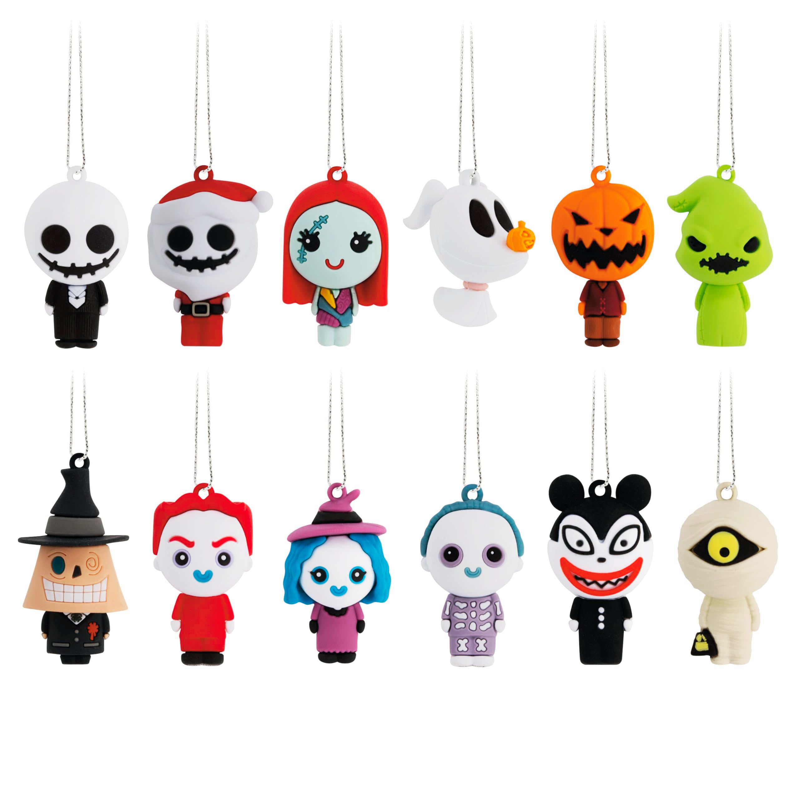 Hallmark Disney Tim Burton s The Nightmare Before Christmas Countdown Calendar Paper Tree Set with 12 Mini Ornaments