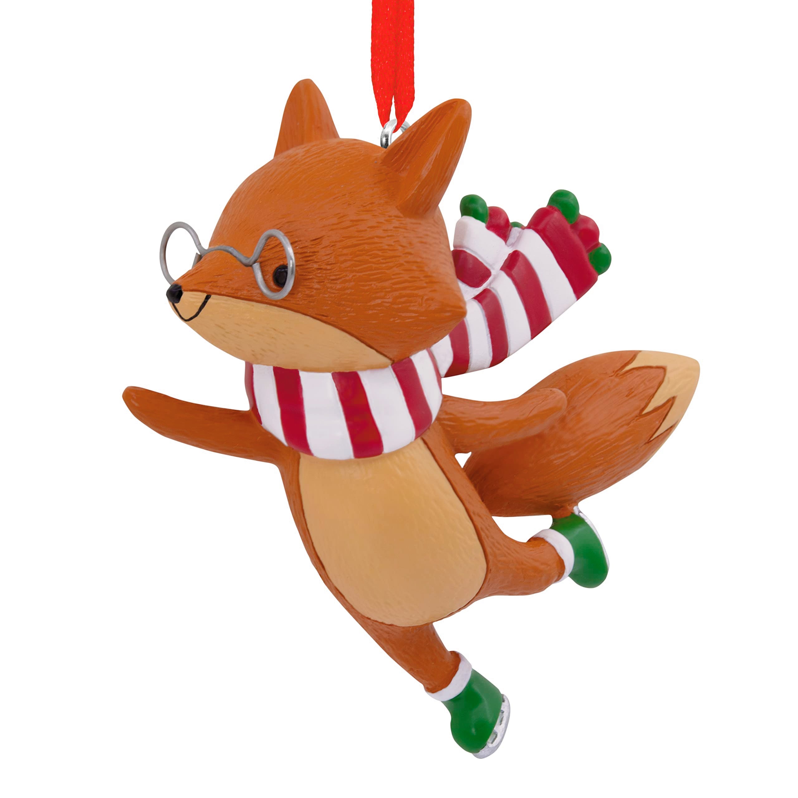 Hallmark Ice Skating Fox Christmas Ornament