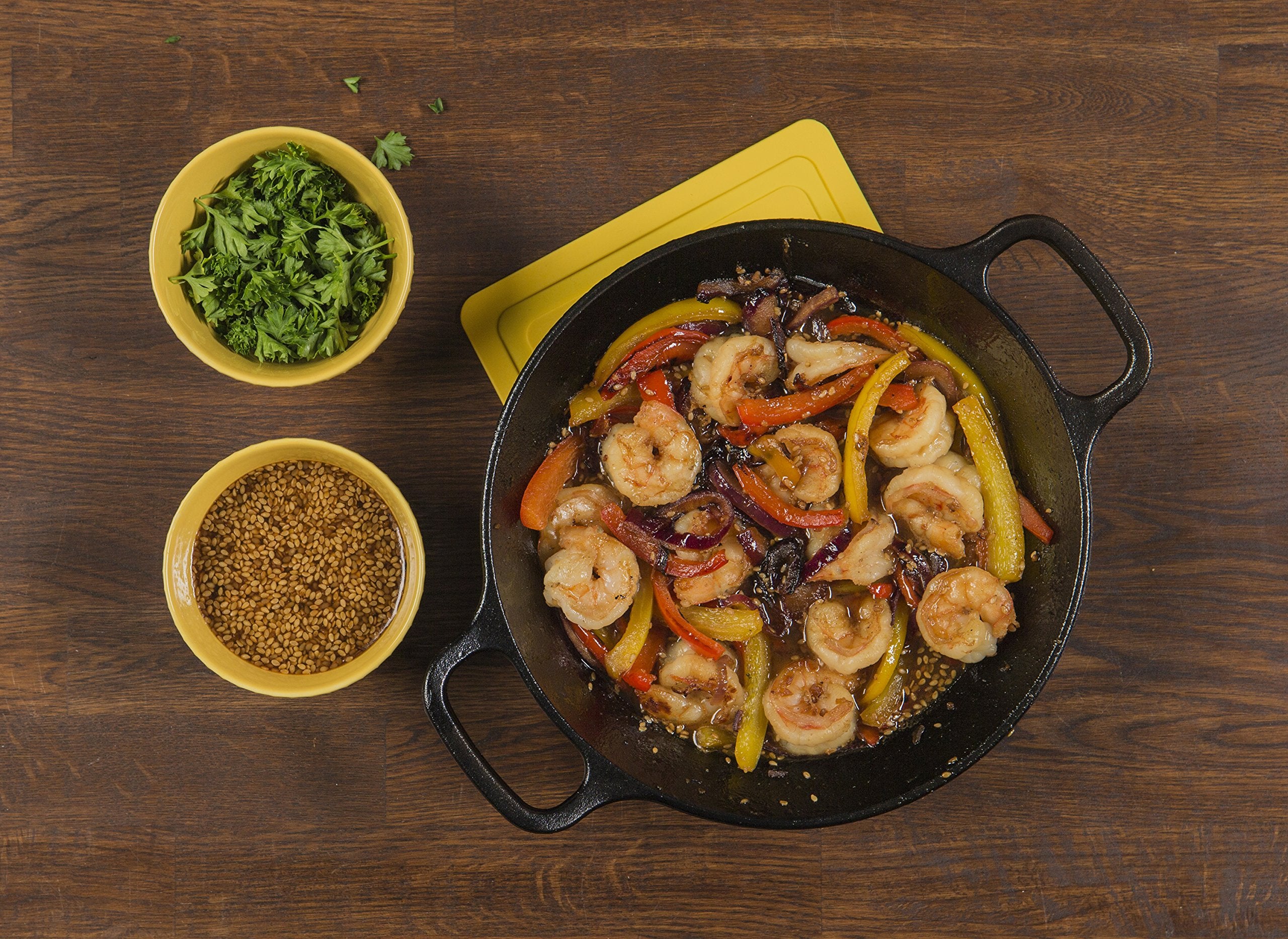 Lodge 8 Inch Pre-Seasoned Cast Iron Skillet - Dual Assist Handles - Black