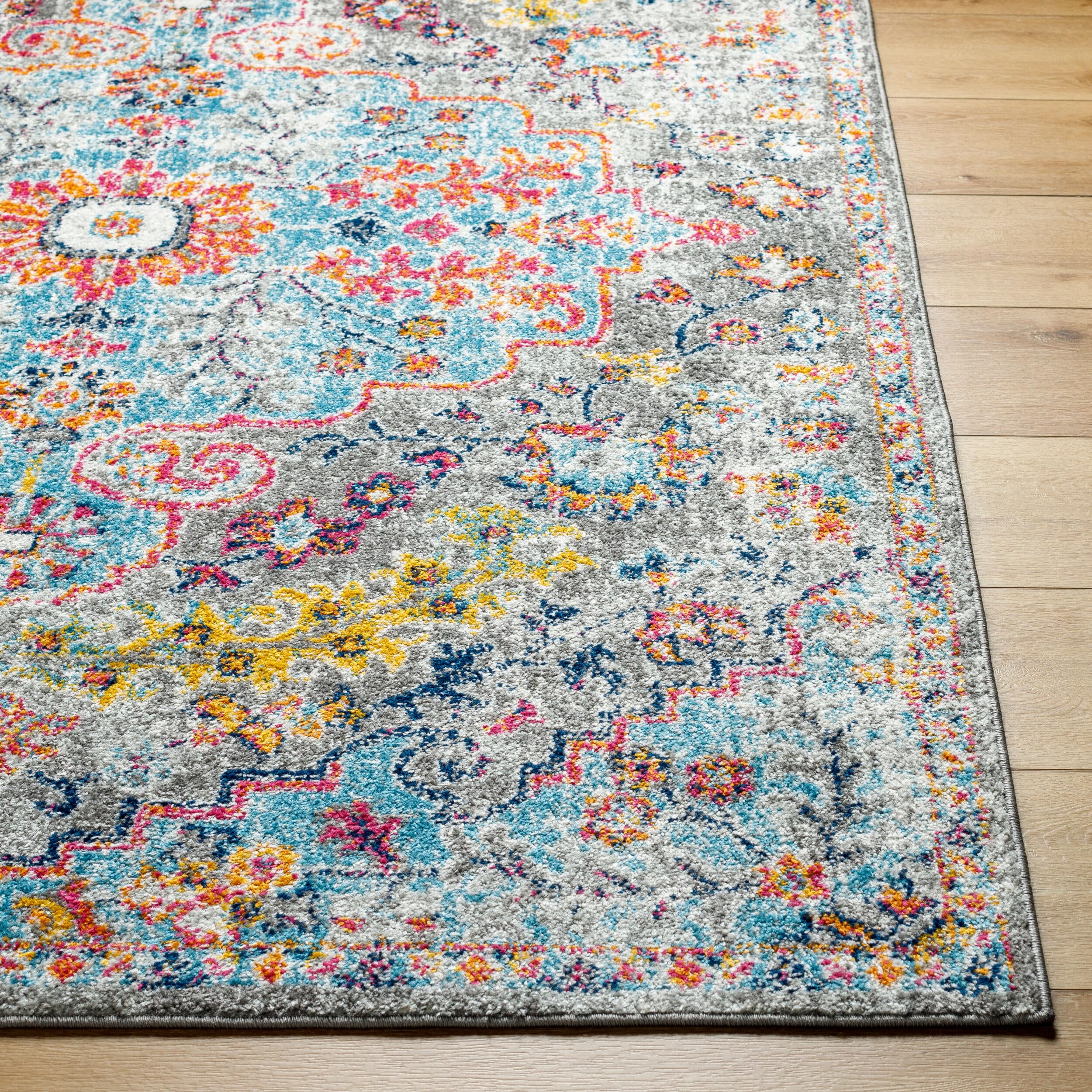 Livabliss Odelia Vintage Bohemian Runner Area Rug,27 x 73,Aqua