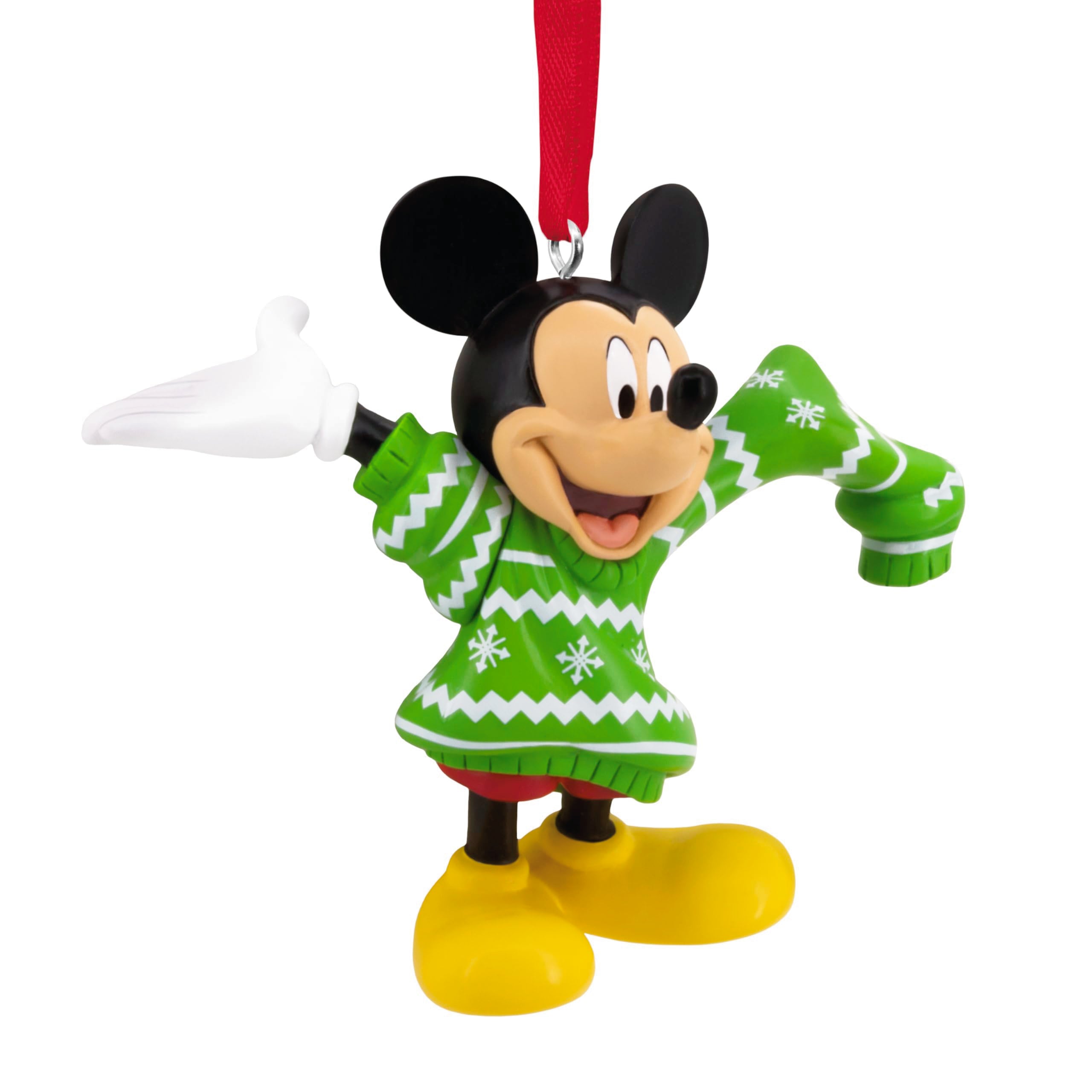 Hallmark Disney Mickey Mouse in Christmas Sweater Christmas Ornament, Gifts for Disney Fans