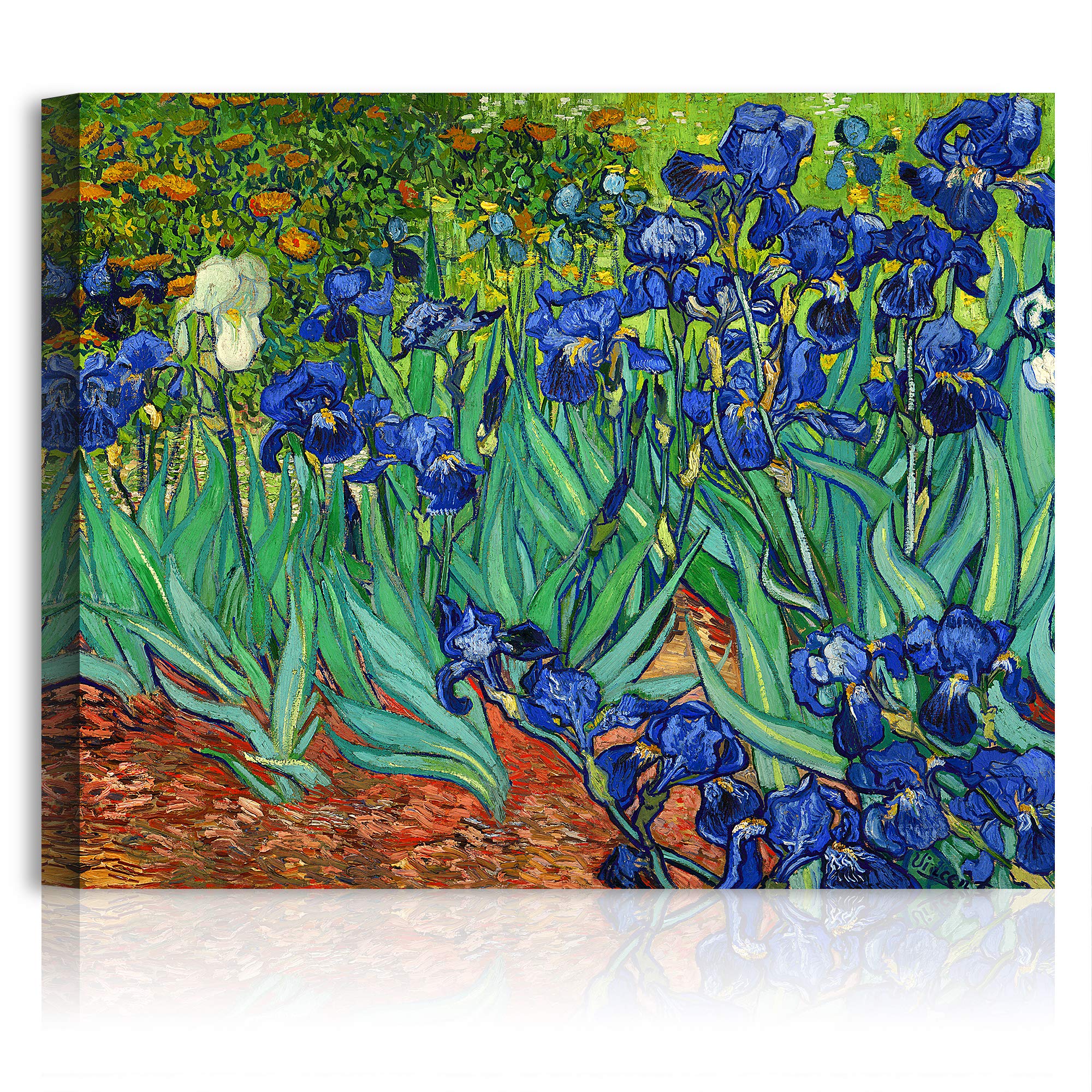 A&T Artwork Irises By Vincent Van Gogh. The World Classic Art Reproductions, Giclee Canvas Prints Wall Art For Home Decor,24X30