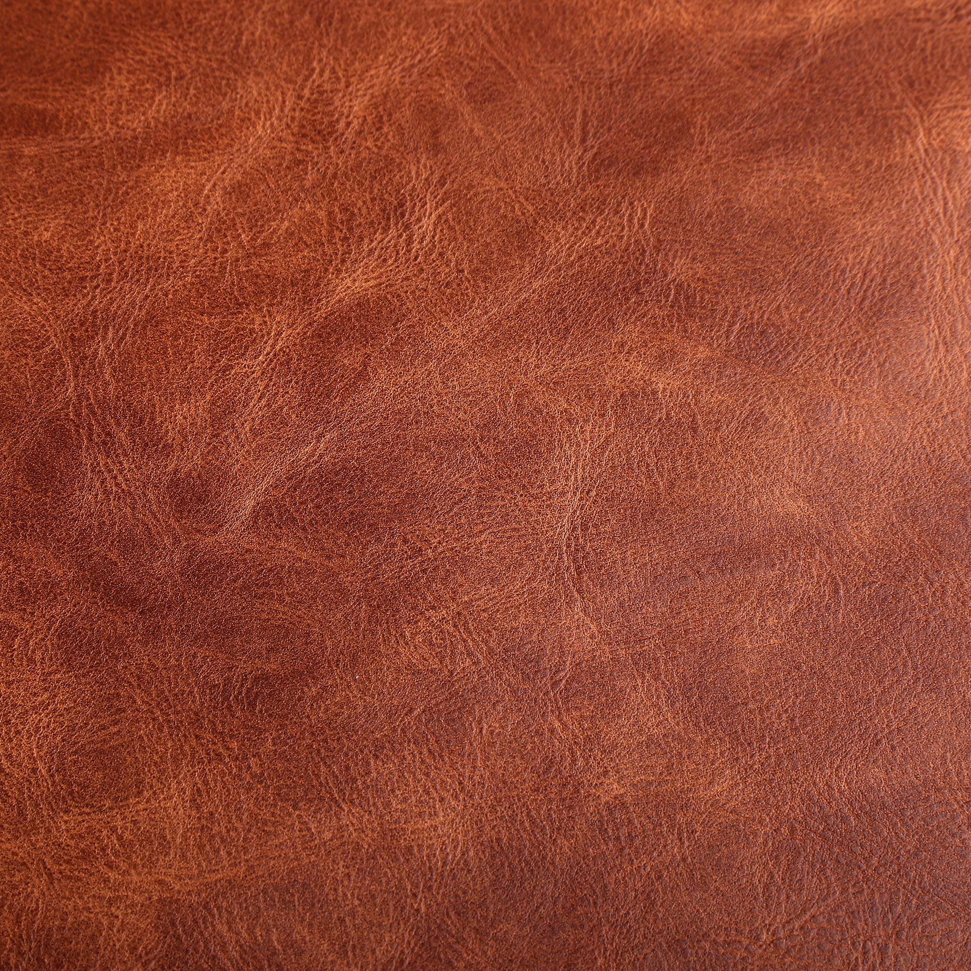 DAFUN Soft PU Leather Upholstery Fabric - 1.2mm Thick, Brown, 36"x54", Model TAOSE