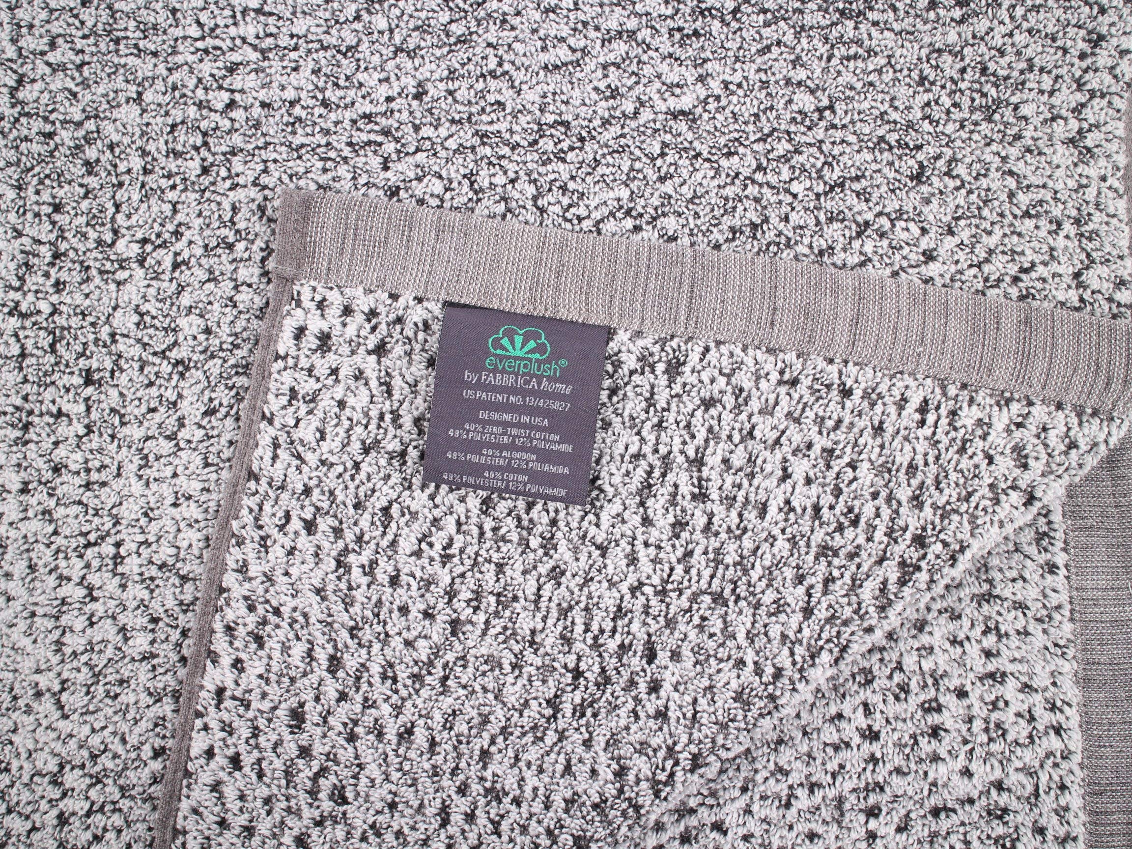 Everplush  (Pack of 2 Bath Towels (30 x 56 in)  Gray  2 Count