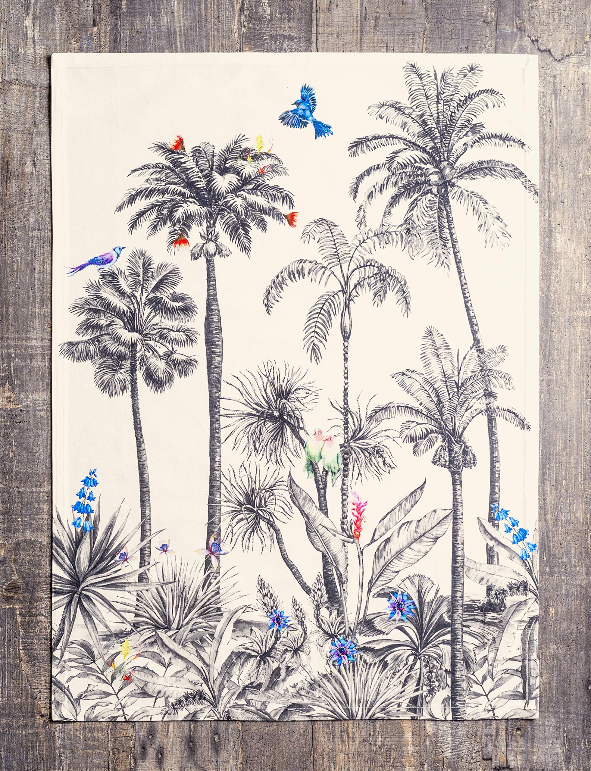 Maison D' Hermine Amazonia 100% Cotton Set Of 3 Multi-Purpose Kitchen Towel Soft Absorbent Dish Towels Tea Towels Bar Towels (20